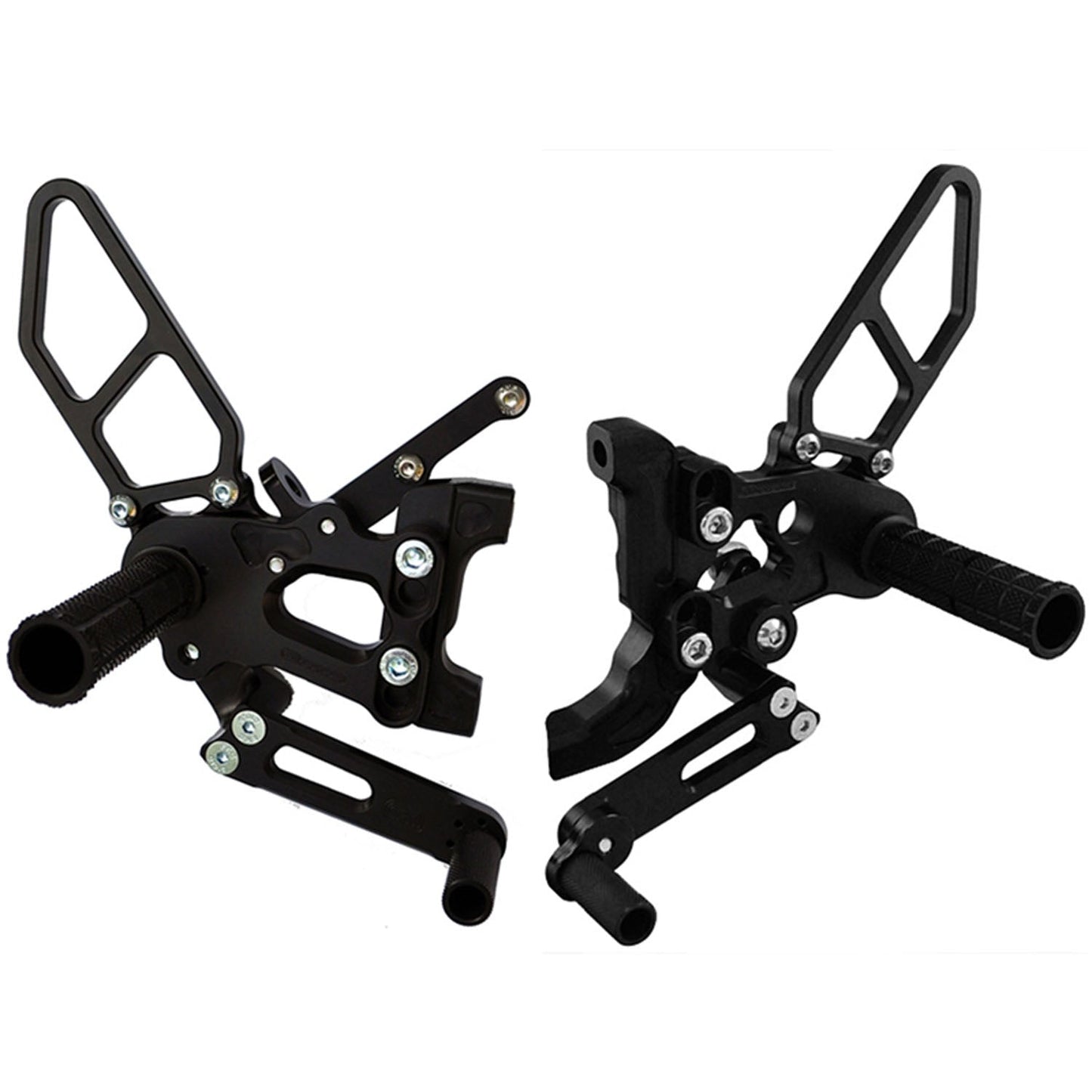 WOODCRAFT DUCATI PANIGALE 899/959/1199/1299 STD SHIFT COMPLETE REARSET NO FOLDING TOE PIECES. SKU: 05-0647B