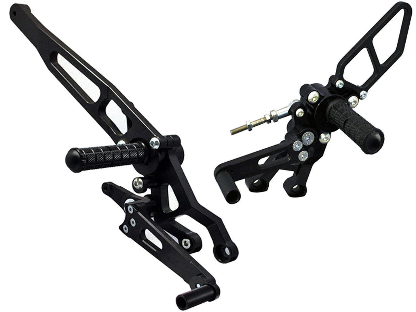 WOODCRAFT DUCATI 821 HYPERMOTARD COMPLETE REARSET NO FOLDING TOE PIECES. SKU: 05-0652B