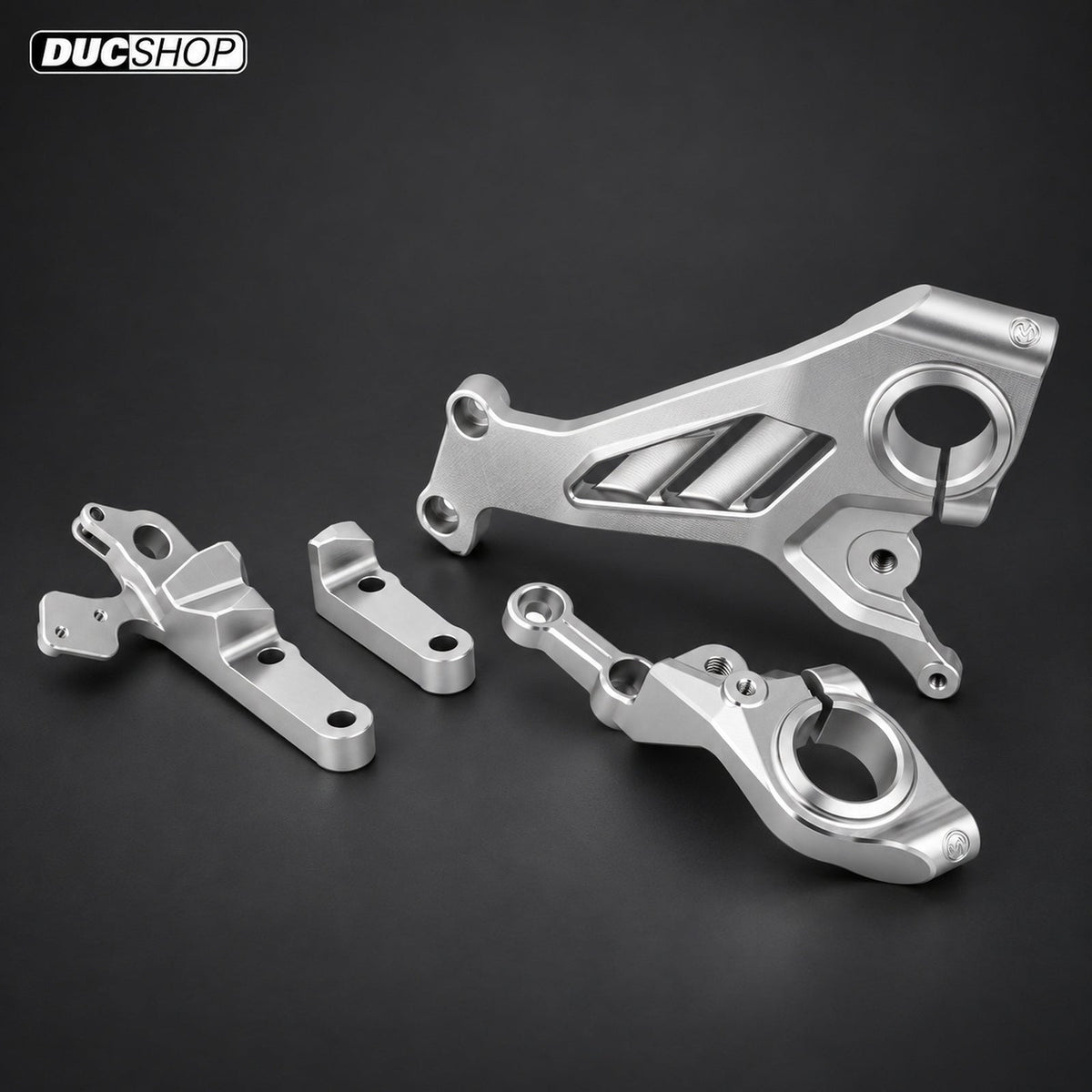 Motocorse Billet Aluminum Side Frame Plates for Ducati Streetfighter V4 / S (20-22) | Silver | SKU 102104070S | DucShop
