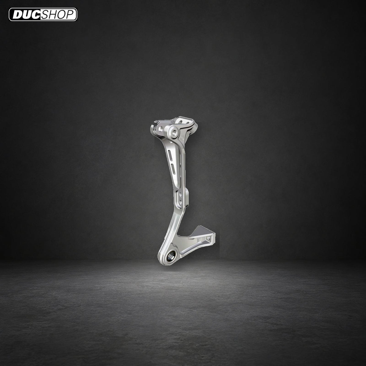 Motocorse Billet Aluminum Rear Shock Support for Ducati Panigale / Streetfighter V4 (2025+) | Silver | SKU 102106054S | DucShop