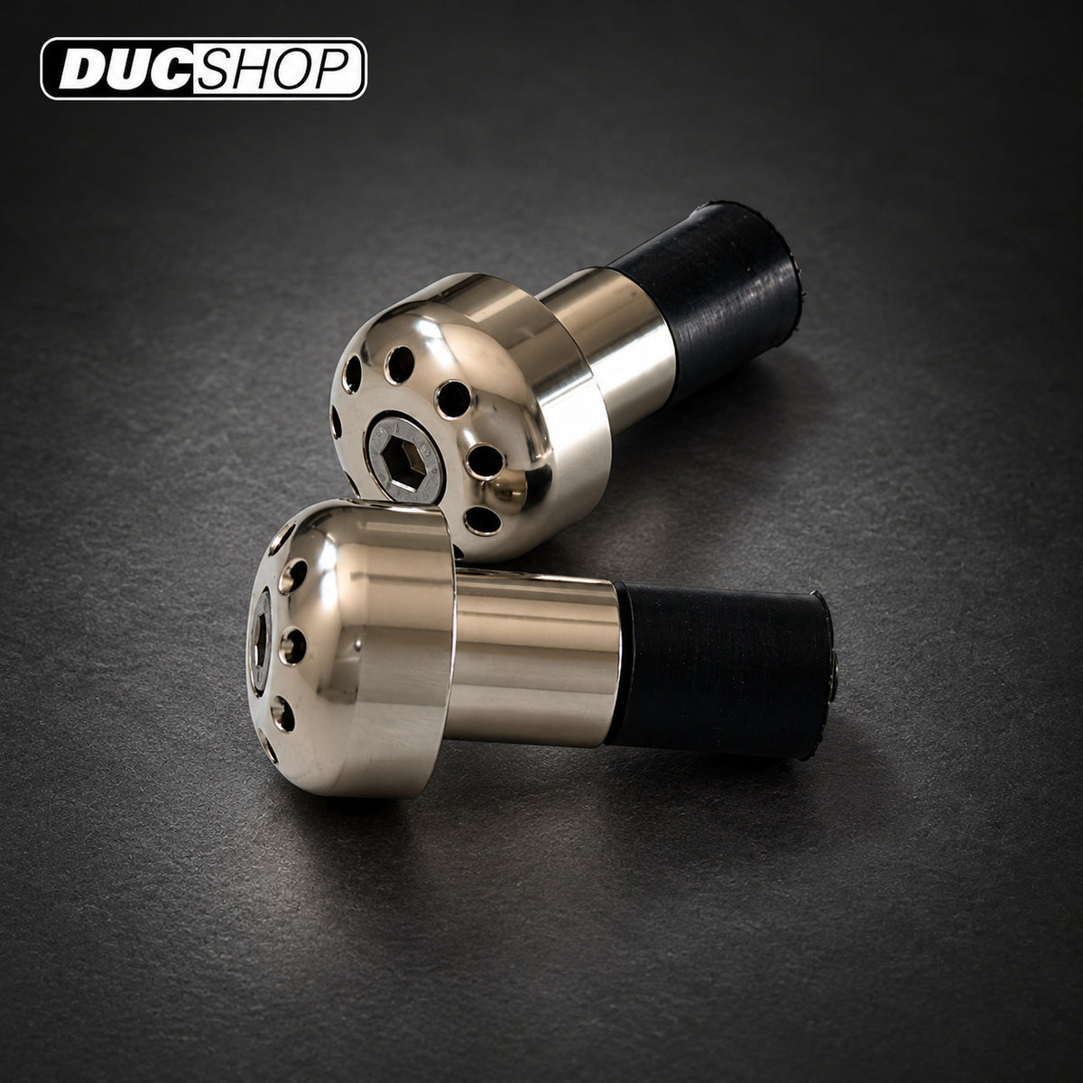 Motocorse Billet Titanium or Aluminum Universal Bar Ends | Bar End Protection | ducshop.com