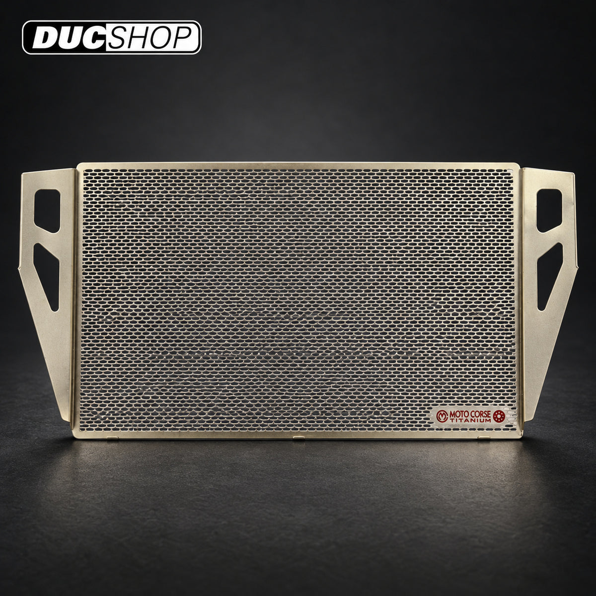 MotoCorse Titanium Water Radiator And oil Cooler Guards for the Ducati Monster 1200 & 2017+ Supersport | Radiator & Oil Cooler Guards | ducshop.com
