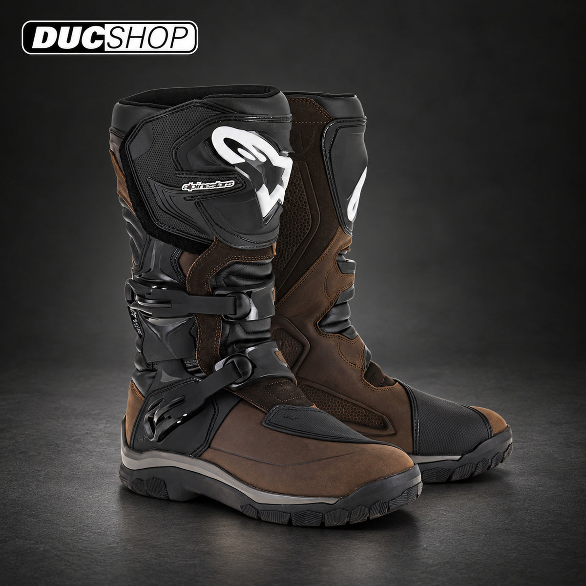 Alpinestars Corozal Adventure Drystar® Oiled Leather Boots - Brown | Racing Boots | DucShop