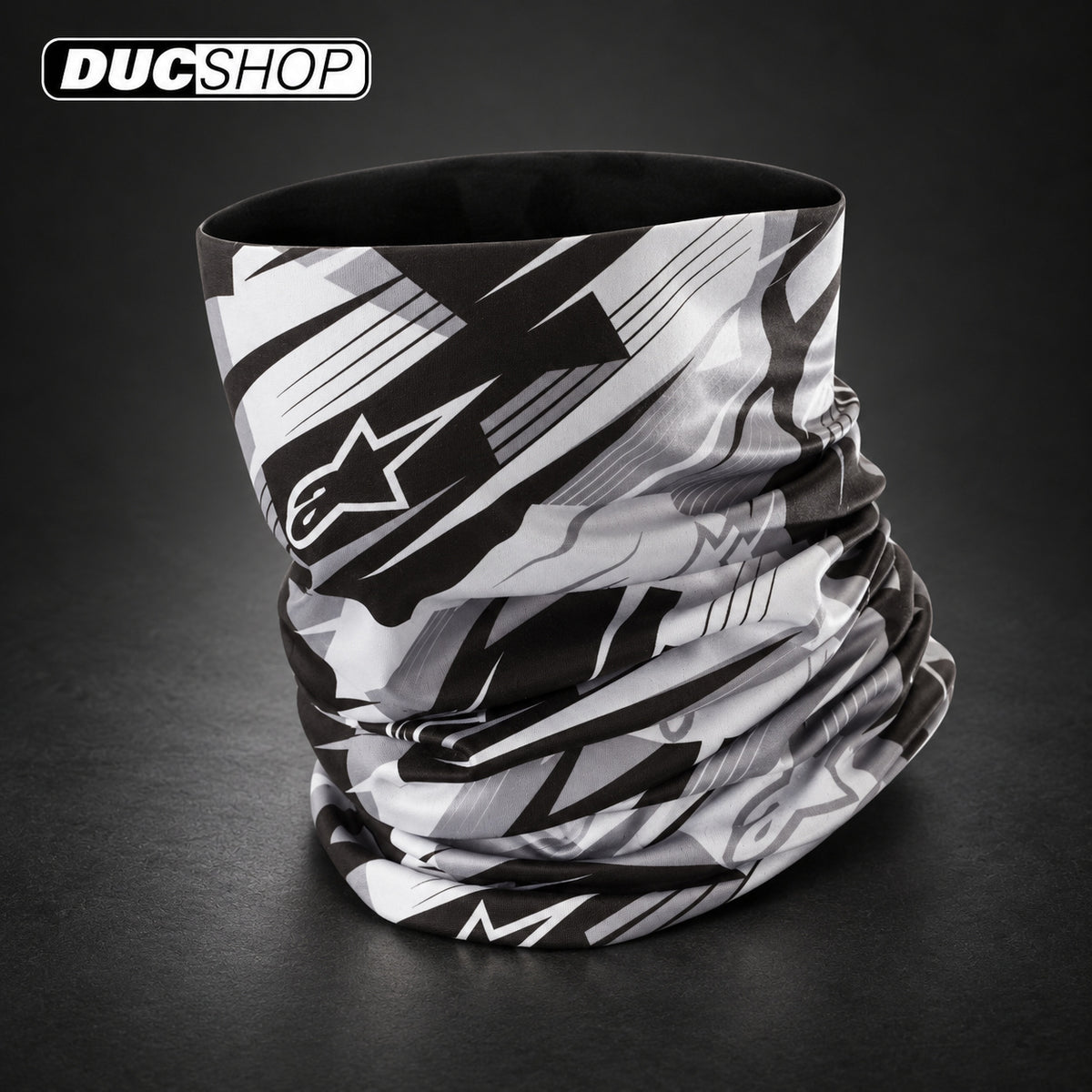 Alpinestars Blurred Neck Tube - Black/Anthracite | Neck Guards & Braces | DucShop