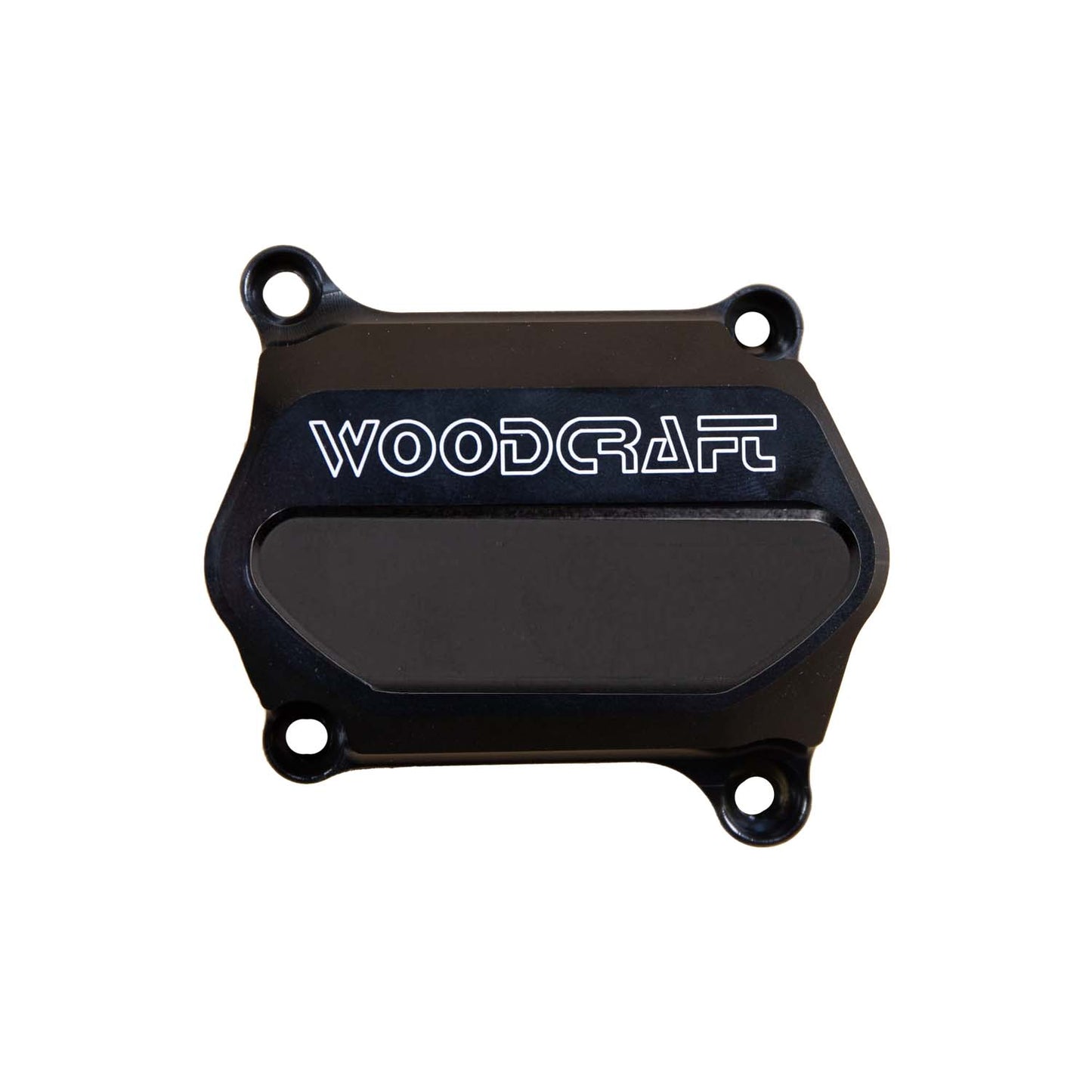 WOODCRAFT DUCATI MONSTER LHS WATER PUMP COVER PROTECTOR W/ SKID PLATE BLACK CERAKOTE. SKU: 60-0637WPC-B