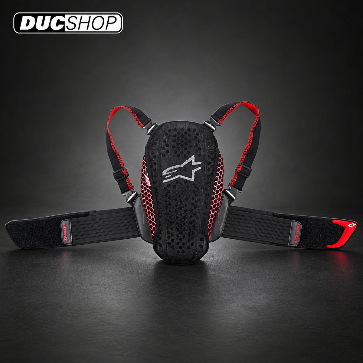 Alpinestars Youth Nucleon Kr-Y Back Protector - Black/Red | Chest Protectors | DucShop