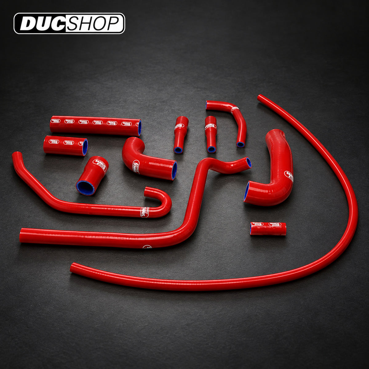 SamcoSport 12 Piece Full Silicone Coolant Hose Set For MV Agusta Brutale 750 910 & 989R (2001-12) | Hose Kits | ducshop.com