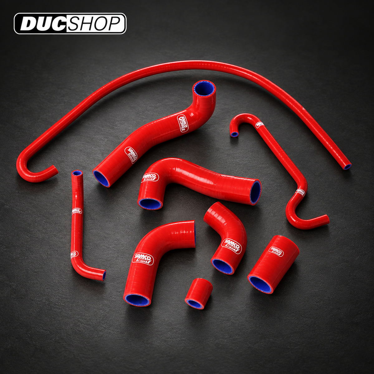 SamcoSport 9 Piece Full Silicone Coolant Hose Set For MV Agusta F4 1000 (2010-2018) | Hose Kits | ducshop.com