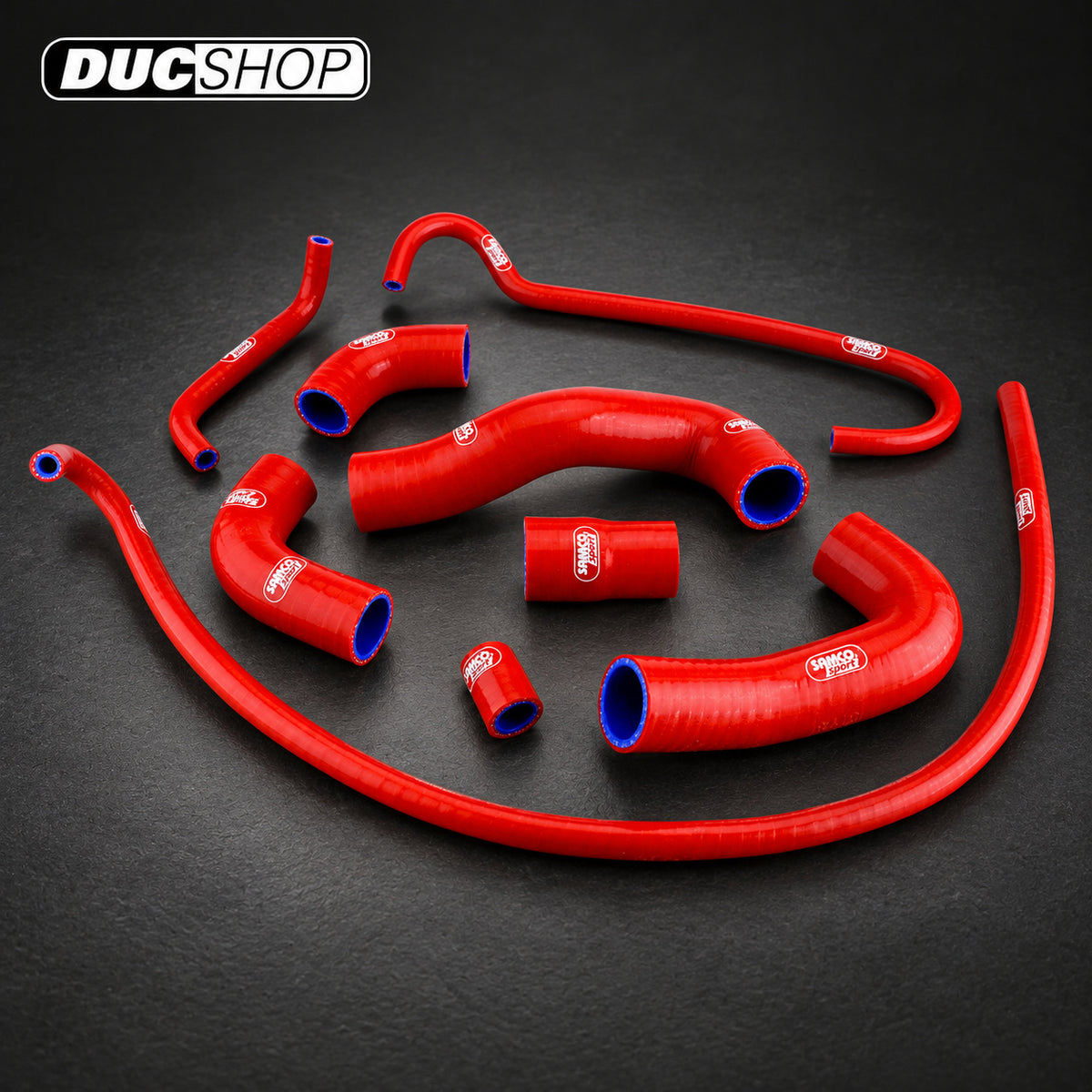 SamcoSport 9 Piece Full Silicone Coolant Hose Set For MV Agusta Brutale / Rush 1000 (2020+) | Hose Kits | ducshop.com