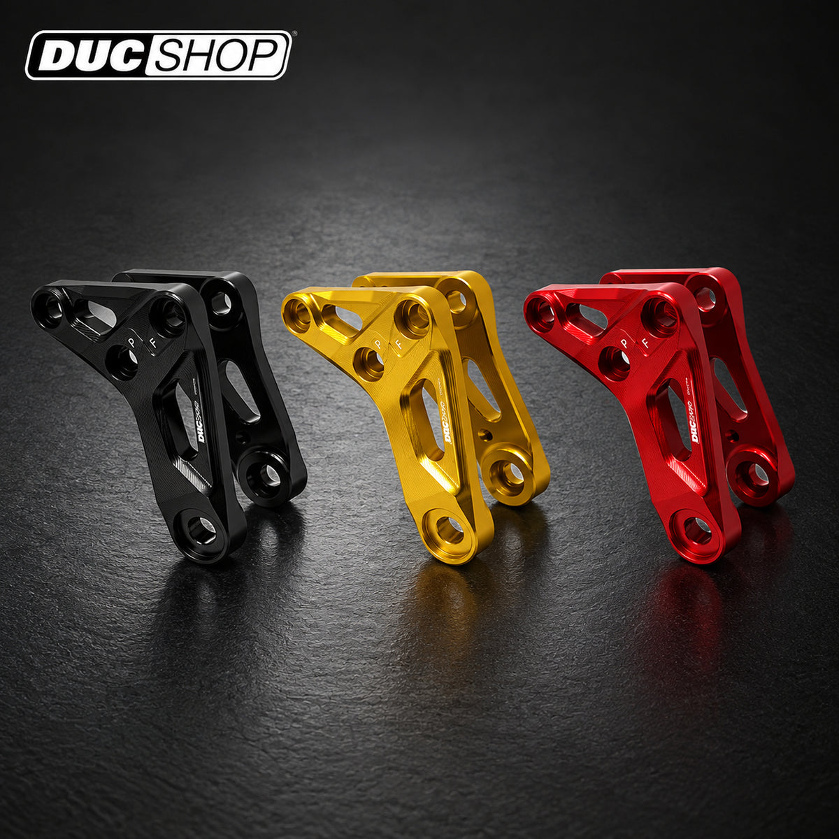 CNC Racing Suspension Link Arms for the Ducati Panigale 1299/1199/959/899, V2 and Superleggera | Red | SKU AP001R | DucShop