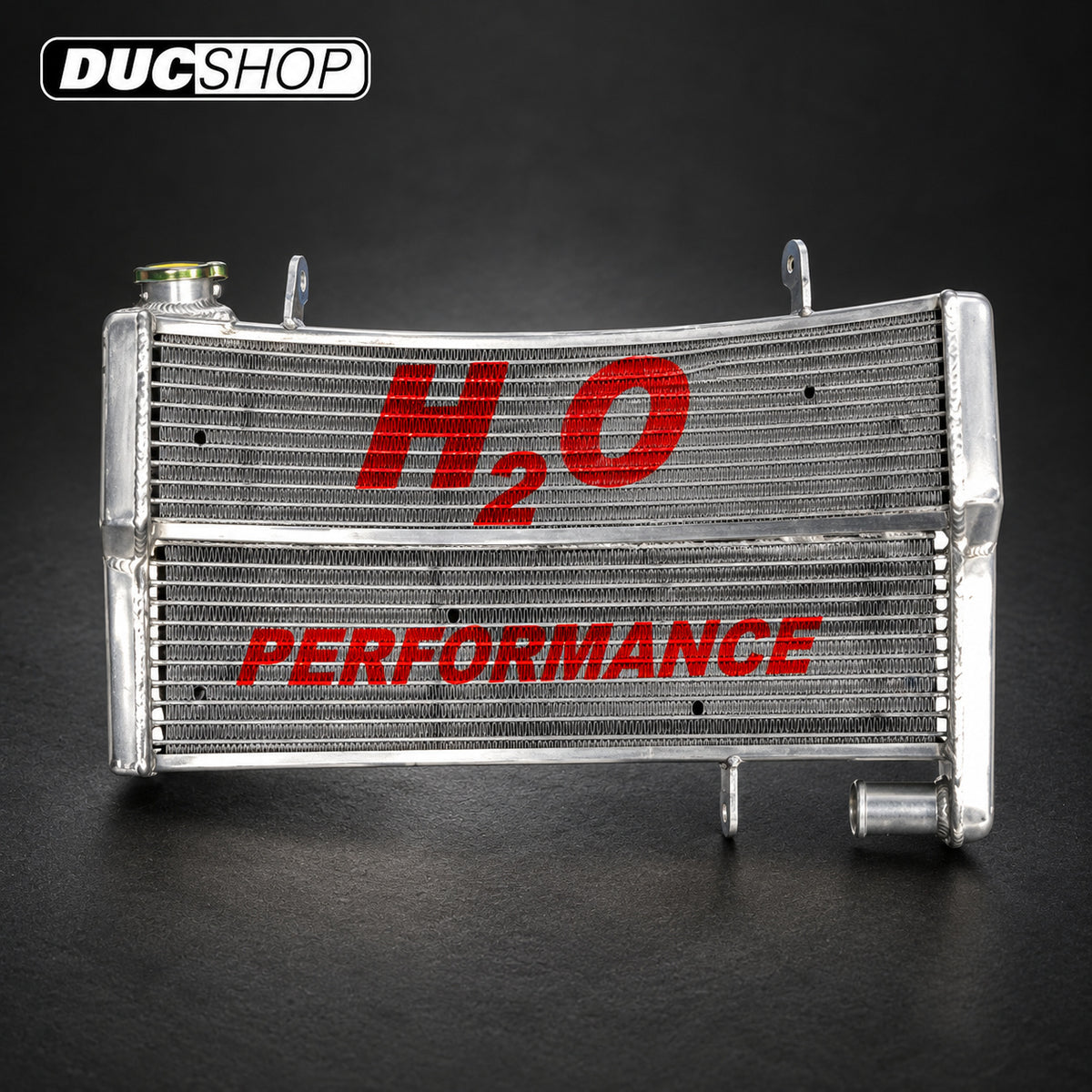 Galletto Radiatori (H2O Performance) Oversized Racing Radiator kit For Ducati Monster S4 / S4R / S4RS / S4RT | Radiators & Oil Coolers | ducshop.com