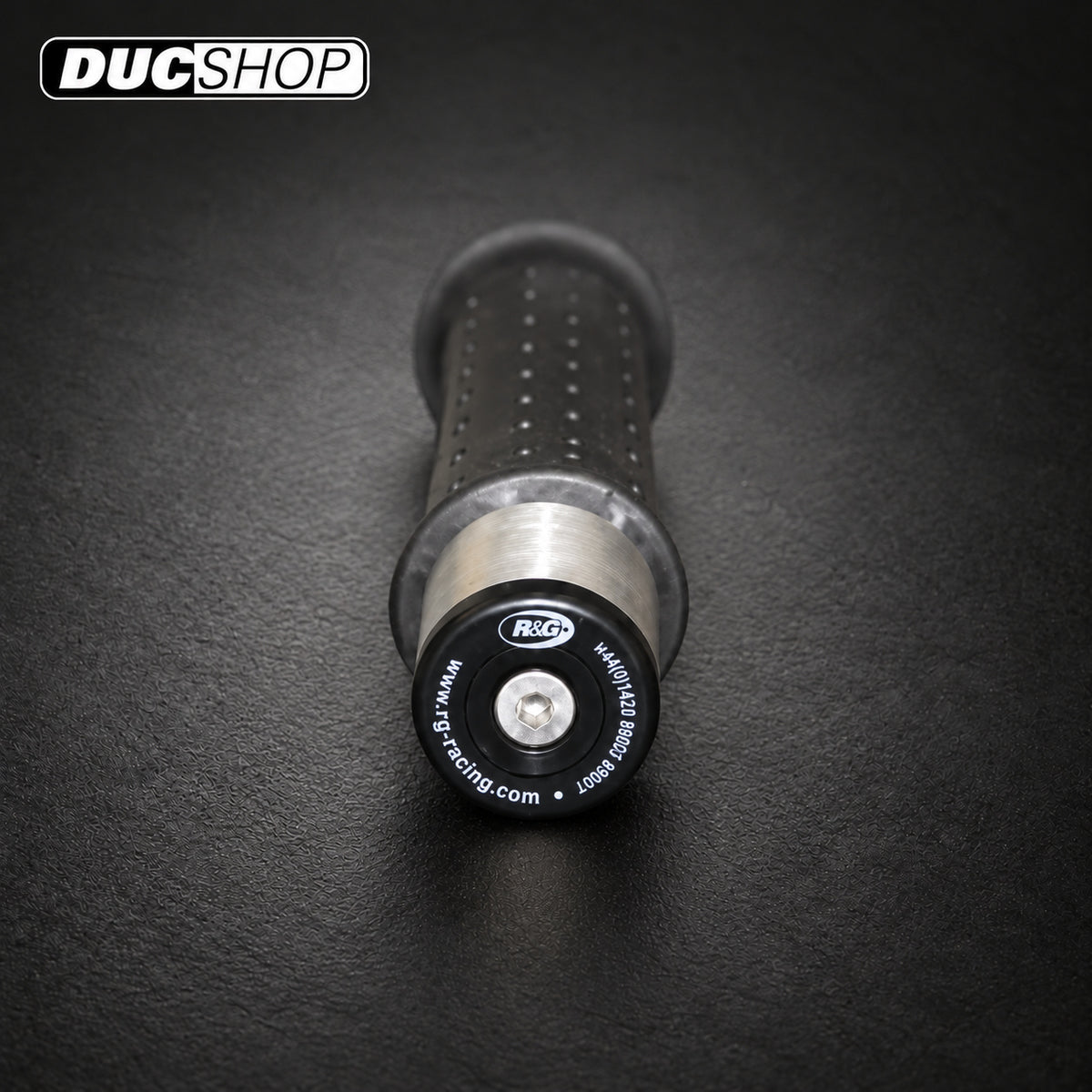 R&G Racing Bar End Sliders for Triumph Daytona 600/650 '01-'07, TT 600 '84-'05, Speed Four 600 '02-'06, Thruxton '04-'18, Street Triple All Models | Bar End Protection | ducshop.com