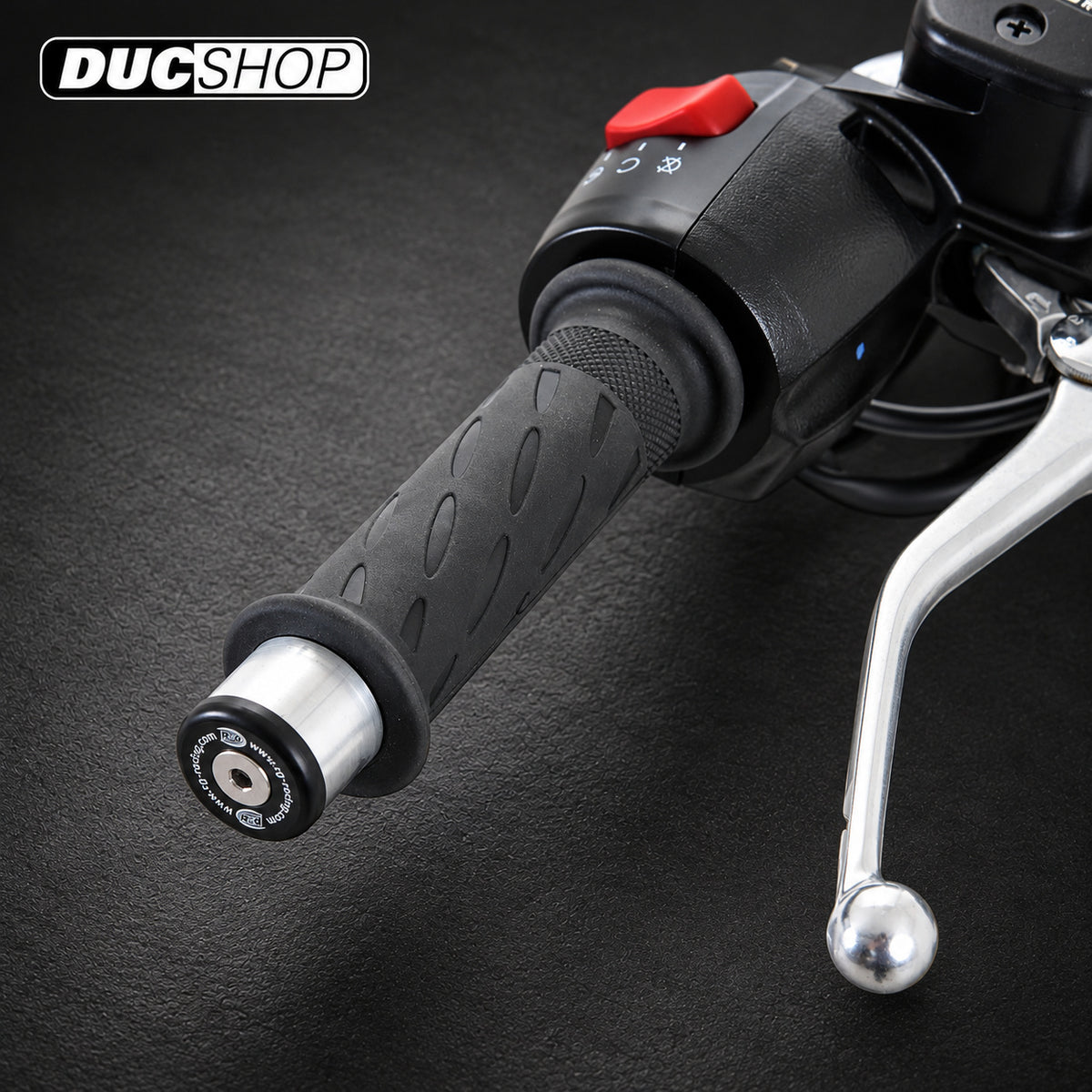 R&G Racing Bar End Sliders for the Triumph Bonneville T120/Bobber/Street Cup '17-'22 | Bar End Protection | ducshop.com