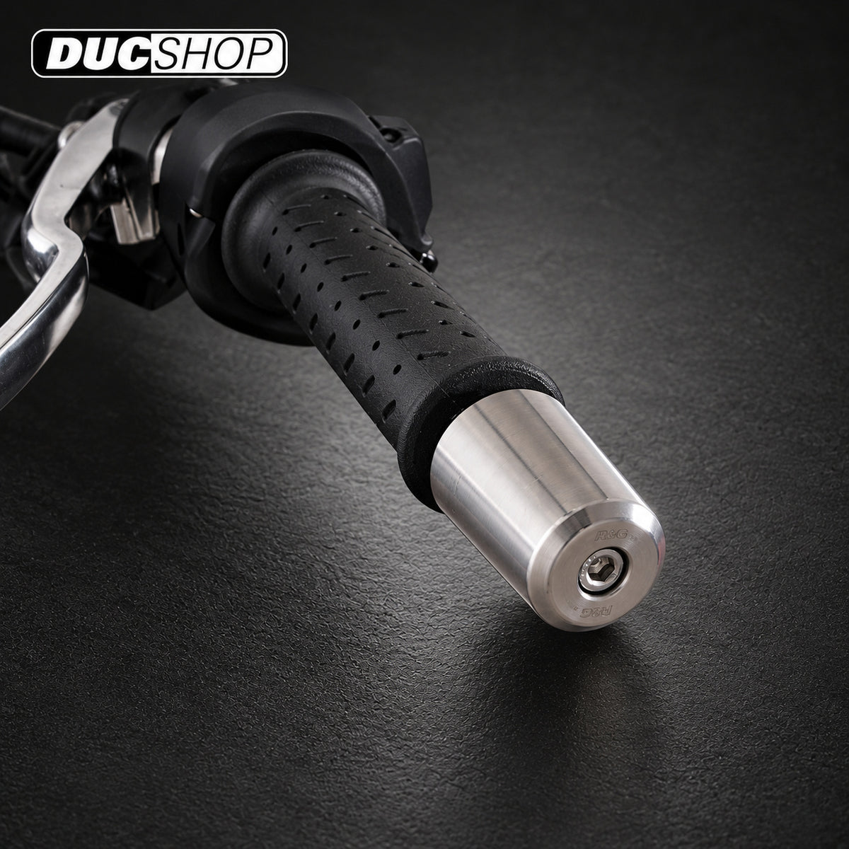 R&G Racing Stainless Bar Ends for the Aprilia Tuono 660 '21-'22 | Bar End Protection | ducshop.com