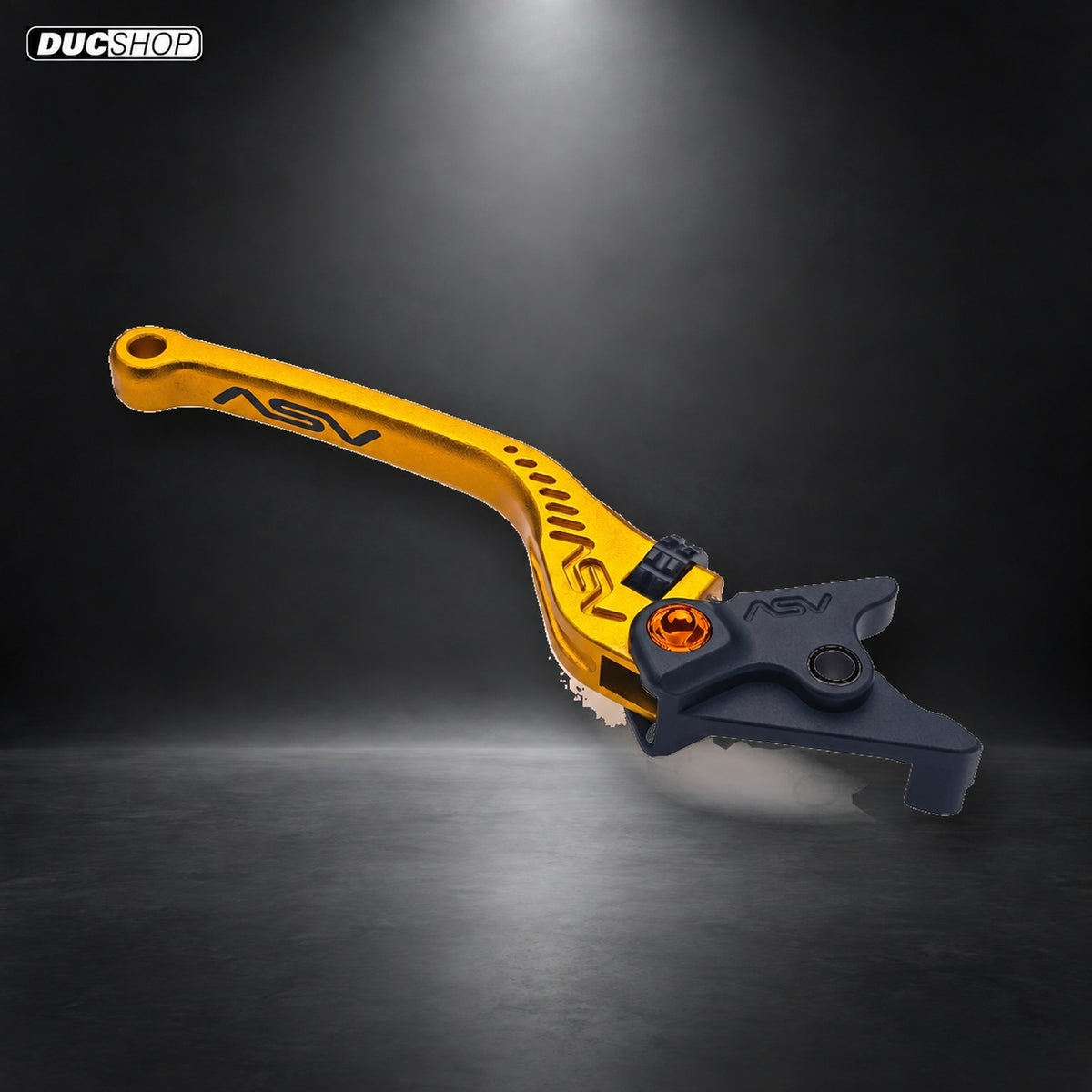 ASV BRC552 brake lever - Gold - Standard - Orange adjuster | DucShop