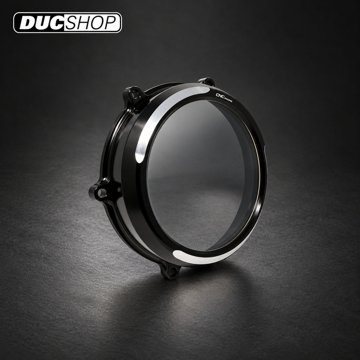 CNC Racing Bi-Color Clear Wet Clutch Cover for the Ducati Panigale / Streetfighter / Multistrada / Diavel V4 / S / Speciale | Wet Clutch Covers | ducshop.com