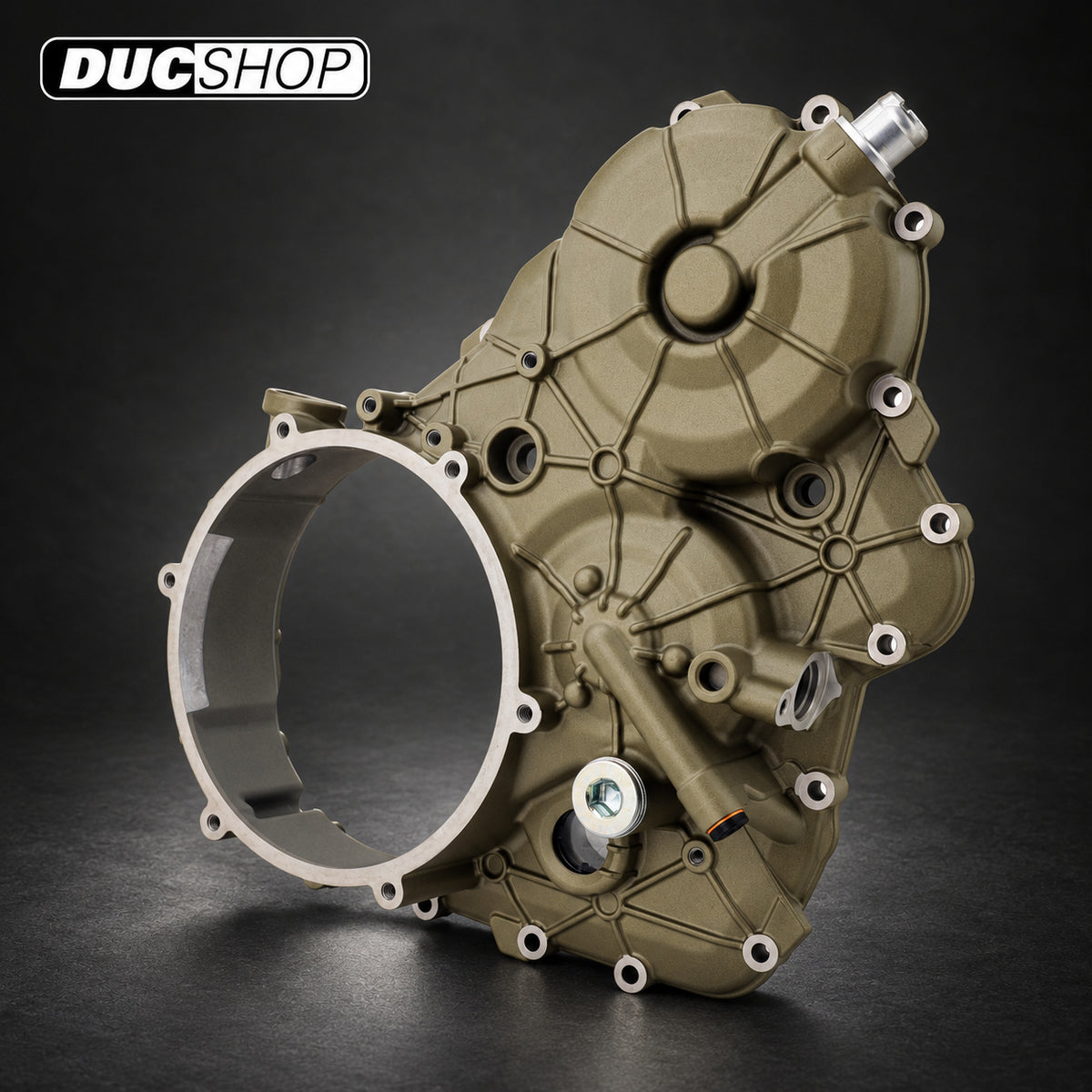 Magnesium Clutch Side Case Kit for Clear Wet Clutch Cover for the Ducati Multistrada / Diavel V4 | Wet Clutch Covers | ducshop.com