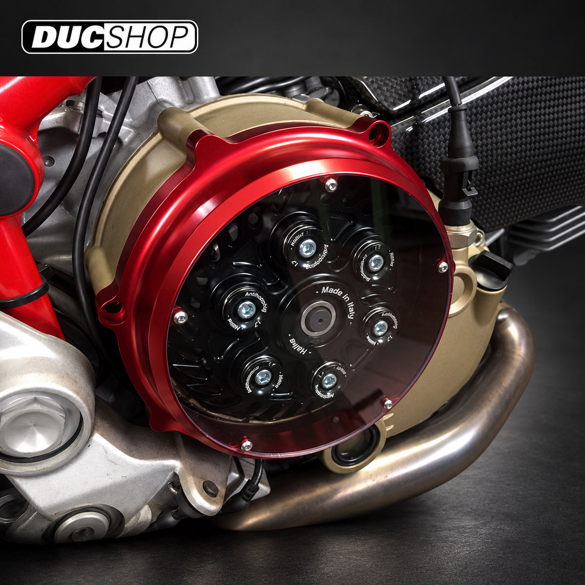 KBike Clear Dry Clutch Cover for Ducati's wth a slipper clutch | Dry Clutch Covers | ducshop.com