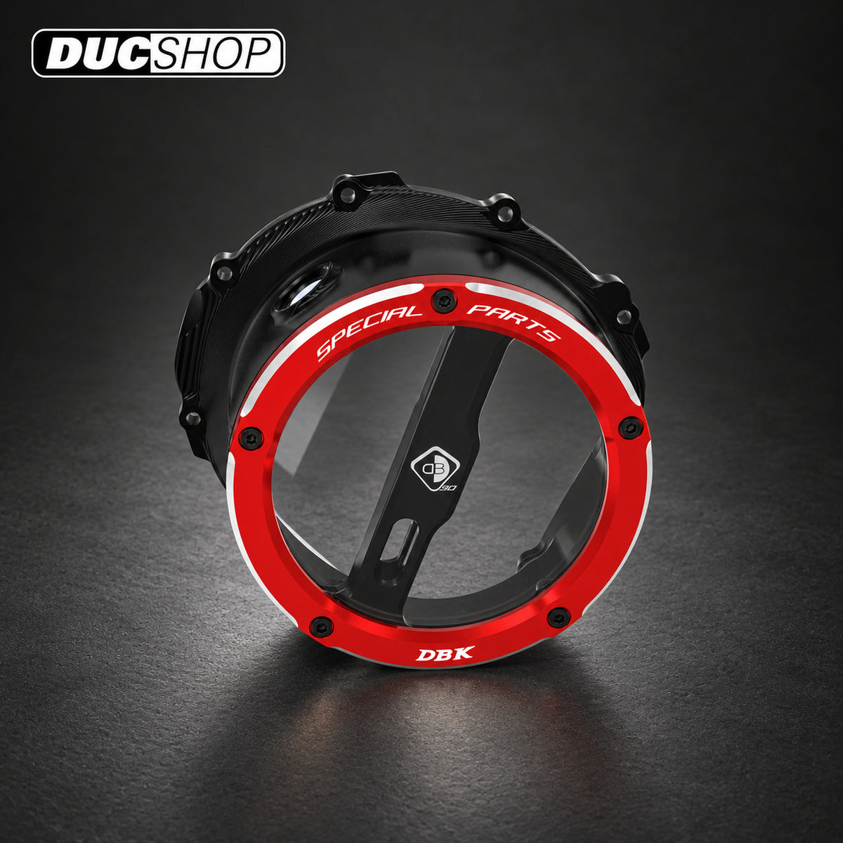 DBK Special Parts (Ducabike) EVO-3D Clear Wet Clutch Cover for the Triumph Street Triple 765 (2017+) | Wet Clutch Covers | ducshop.com