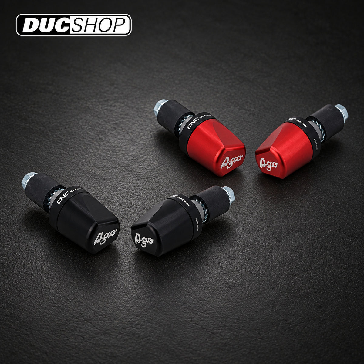 CNC Racing GIACOMO AGOSTINI LIMITED EDITION Type 5 'LOOK' Universal Bar Ends | Bar End Protection | ducshop.com