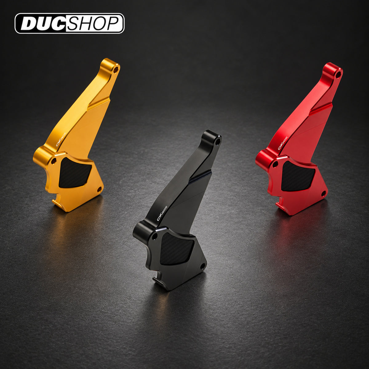 CNC Racing 'Half Style' Front Sprocket Cover For MV Agusta F3 Brutale 675/800 Dragster and Rivale — representative product design; finishes may vary | ducshop.com