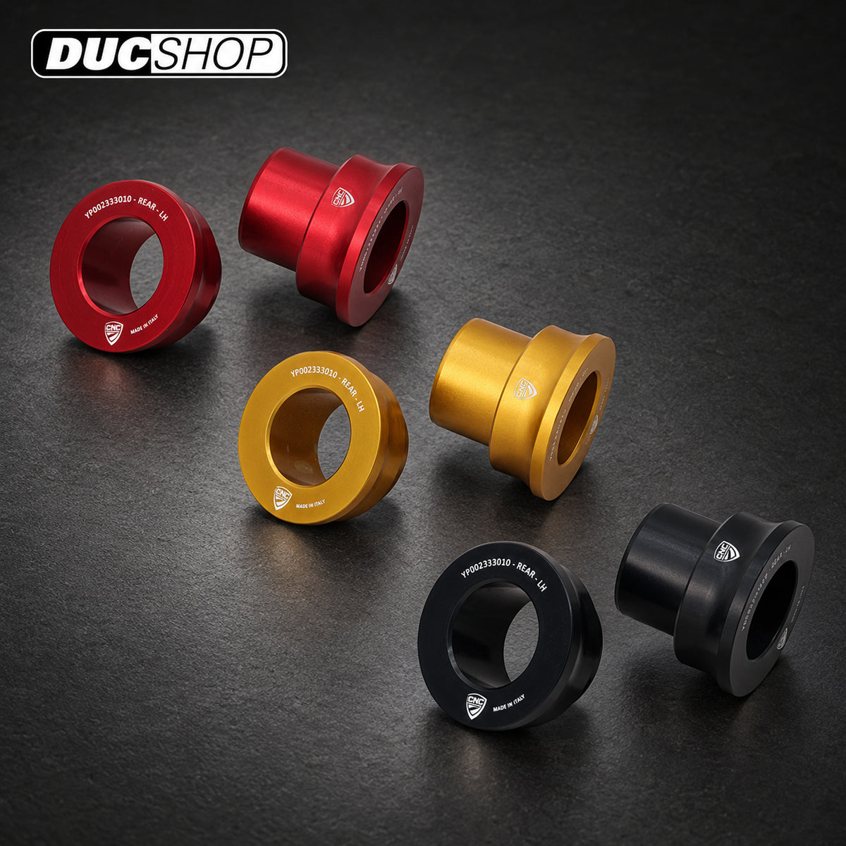 CNC Racing Rear Wheel Spacer Kit DAA54 — Ducati V4 2025+ — representative product view; check selected option and contents | Axles & Axle Nuts | ducshop.com