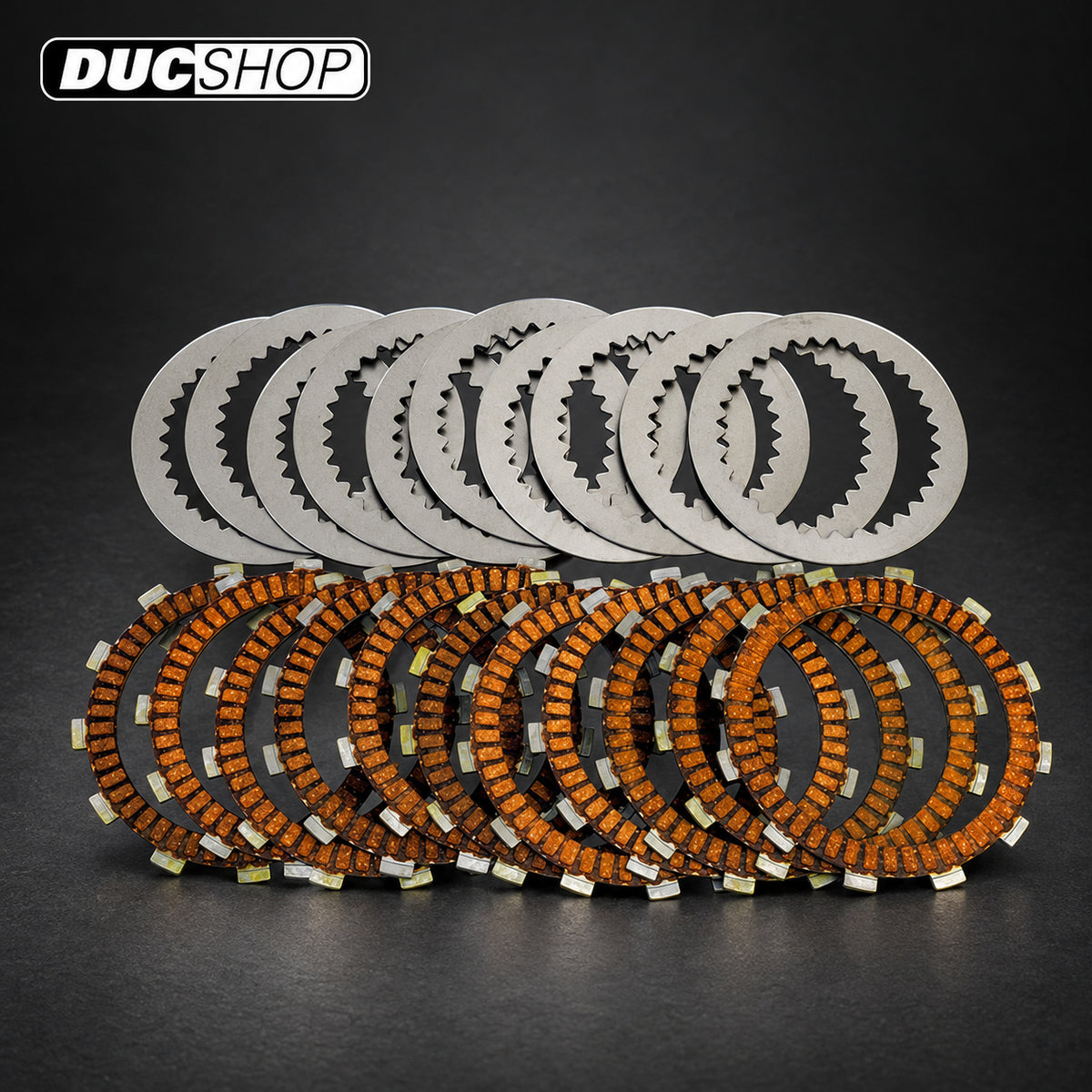 DBK Special Parts (Ducabike) WET Clutch Plate Kit for the Ducati Hypermotard 796/821, Monster 620/695/696/795/796/797/S2R800, Multistrada 620 and, Scrambler 400 / 800 (15-22) | Wet Clutch Plates | ducshop.com