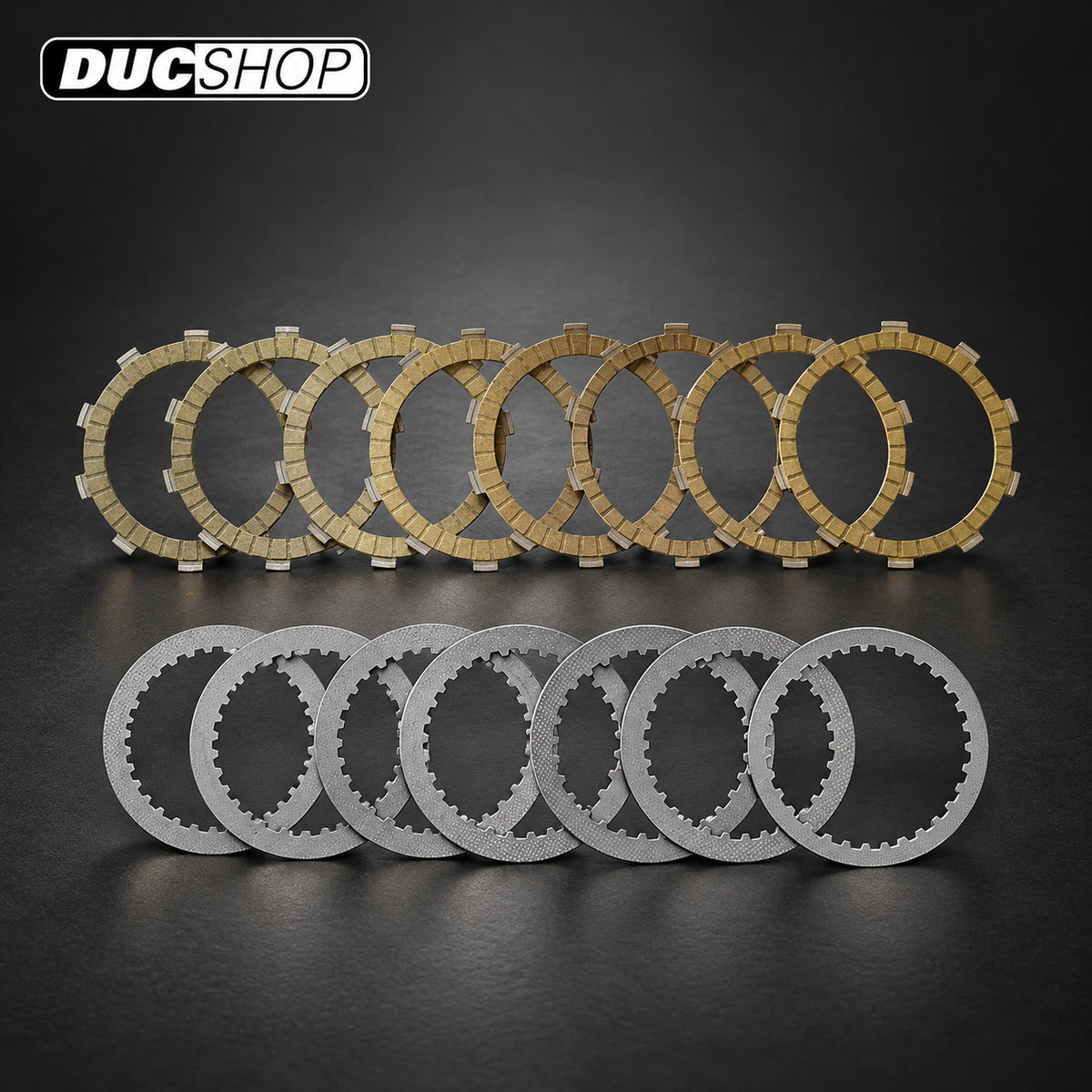 DBK Special Parts (Ducabike) WET Clutch Plate Kit for the Ducati DesertX, Monster 937, Multistrada V2, and Scrambler 800 (2023+) | Wet Clutch Plates | ducshop.com