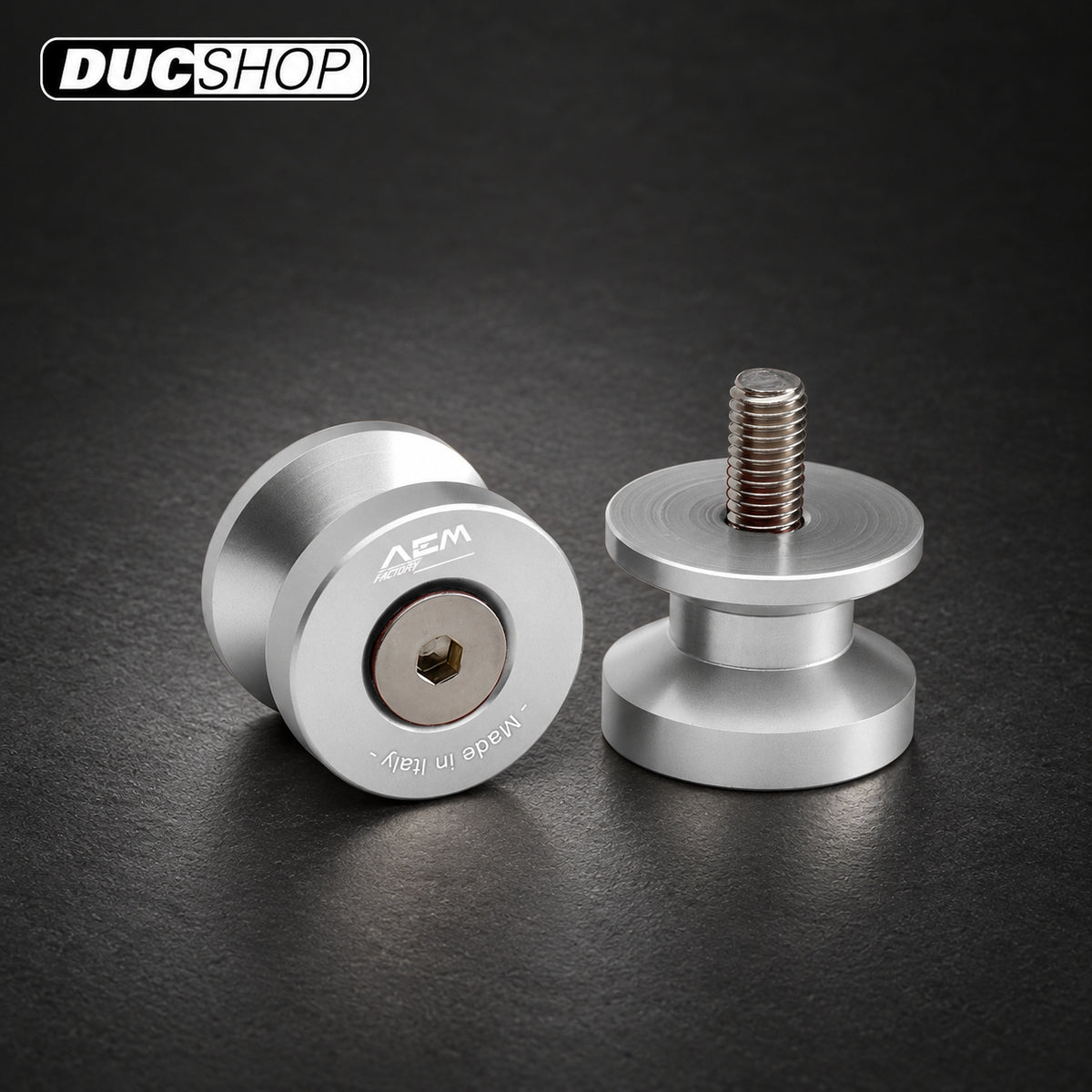 AEM Factory M8 Swingarm Spools | Swingarm Spools | ducshop.com