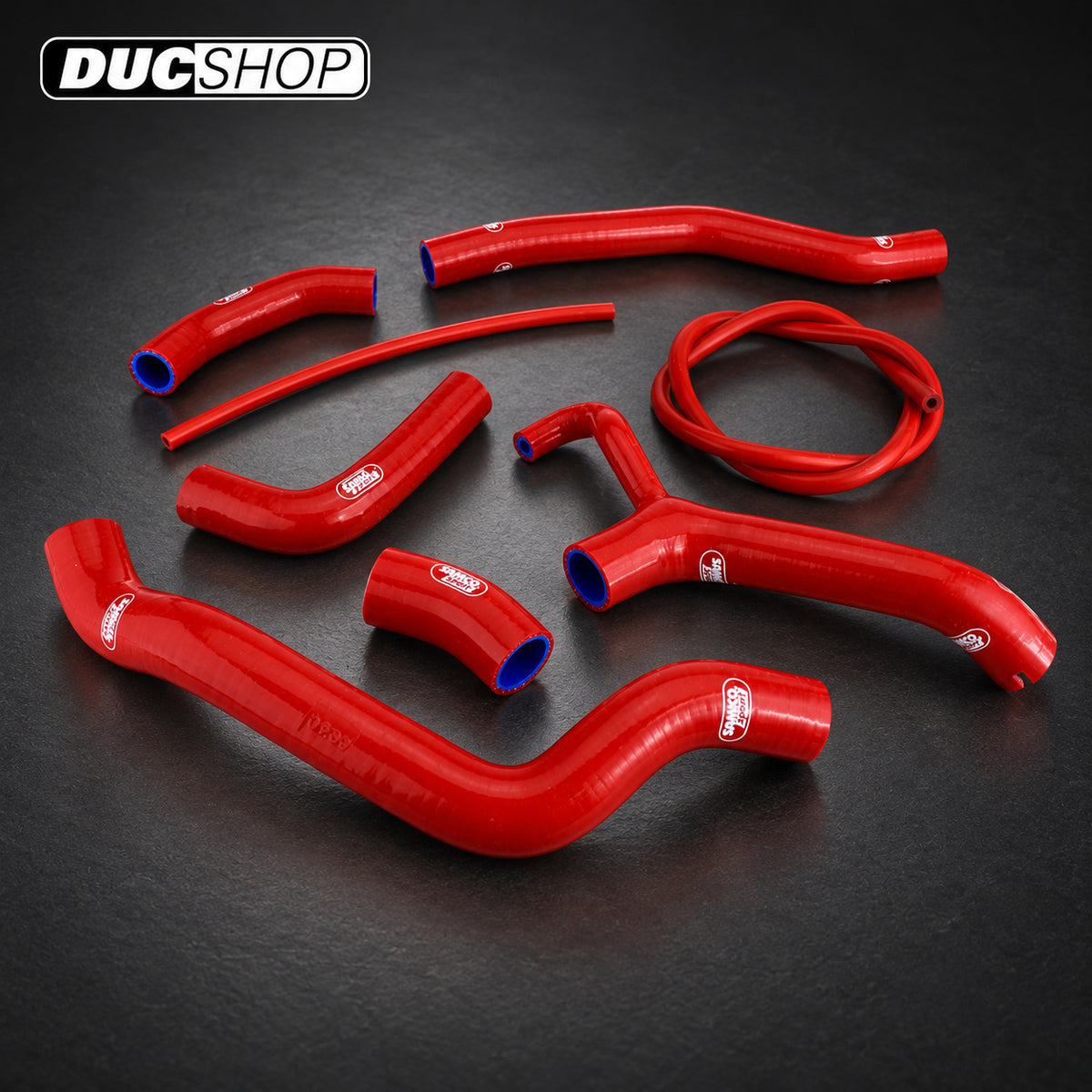 SamcoSport 8 Piece Silicone Coolant Hose Set For Ducati DesertX | Hose Kits | ducshop.com