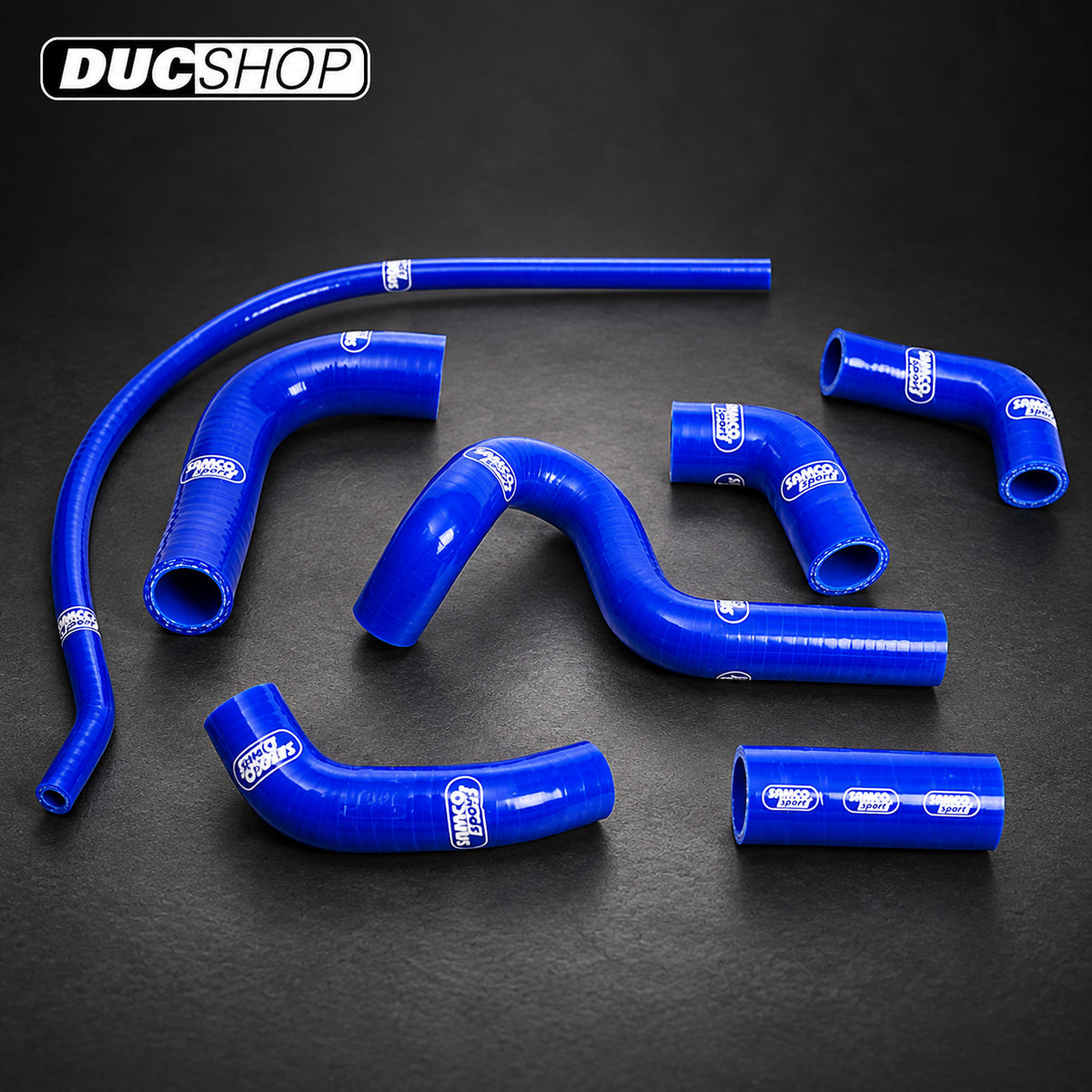 SamcoSport 8 Piece Silicone Coolant Hose Set For Ducati 749/S/R & 999/S/R | Hose Kits | ducshop.com