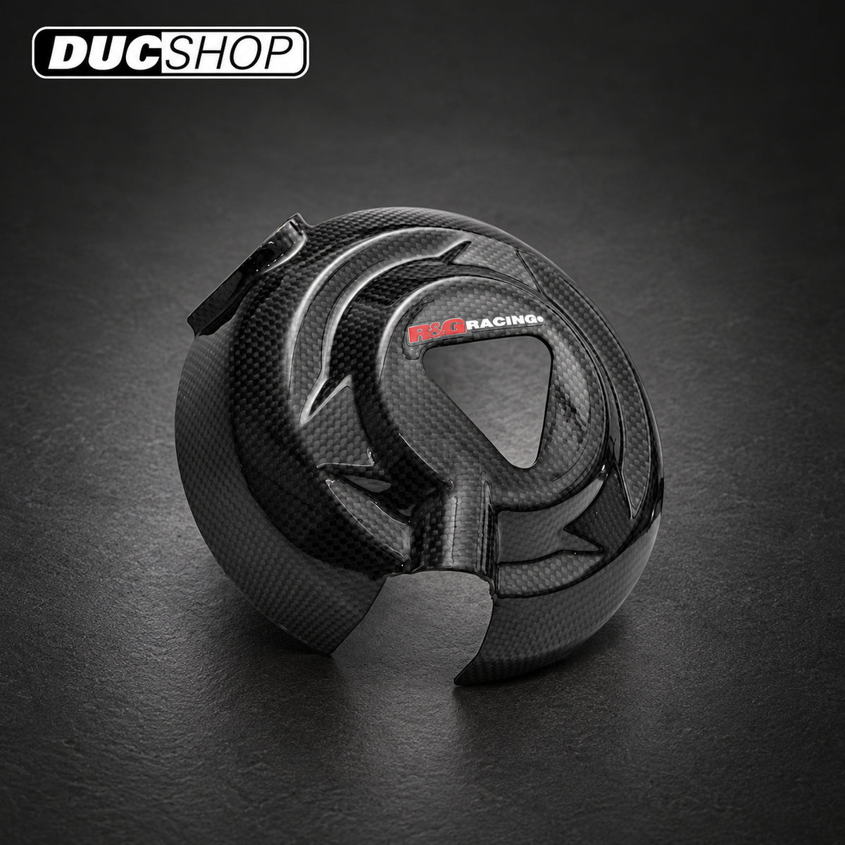 R&G Racing Carbon Engine Case Slider RHS for Triumph Street Triple RS 765 (2017+) / Daytona Moto2 765 (2020+) | Engine Protection | ducshop.com