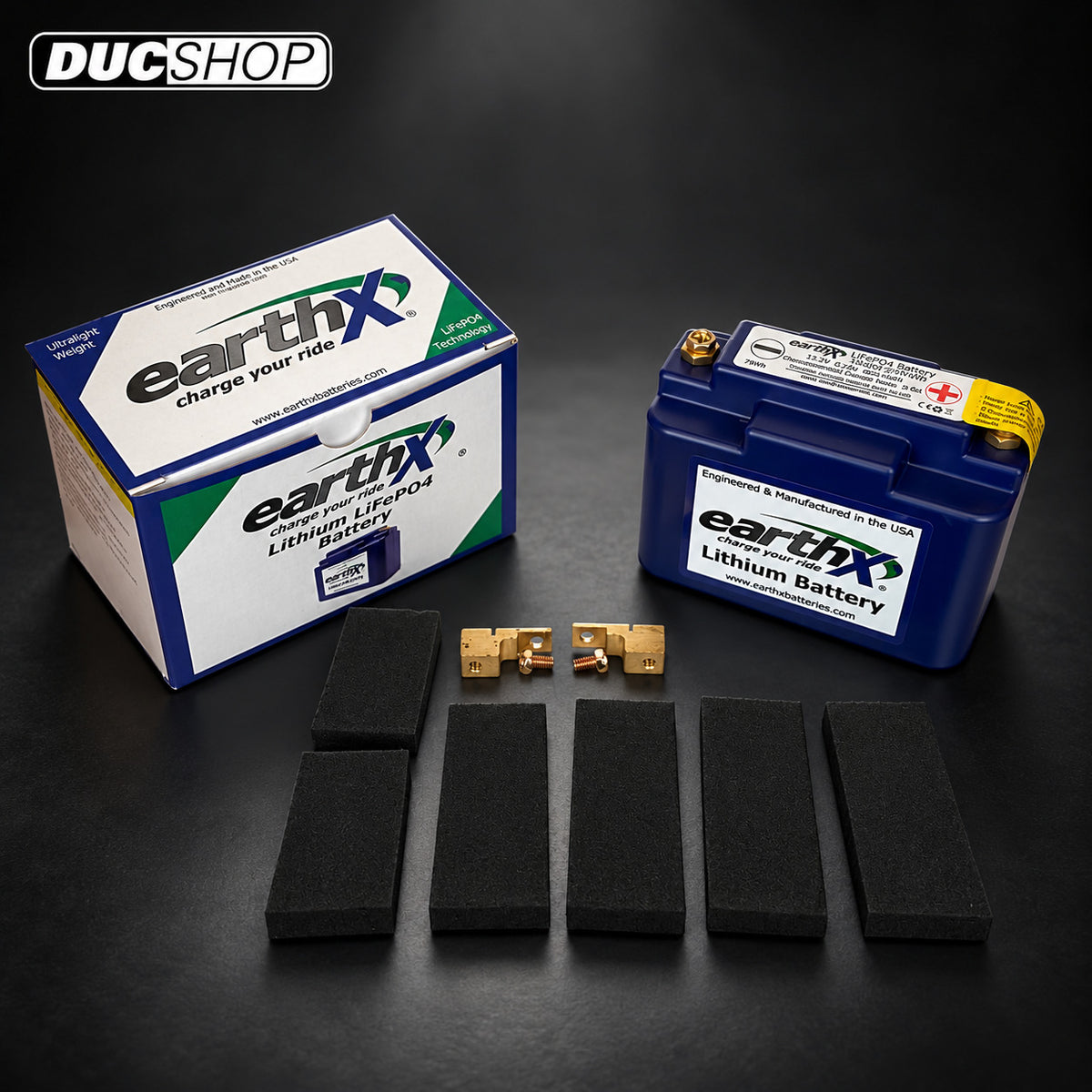 EarthX ETX18B Lithium Battery for Ducati motorcycles - DucShop