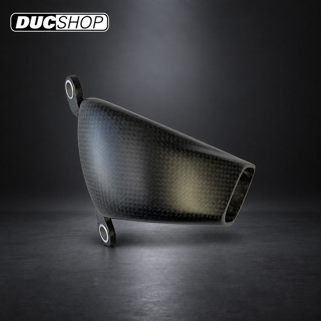CARBONVANI "25" Brake Rotor Intake Ducts for 100mm Radial Mount Brakes - Twill w/ Matte Finish - DucShop