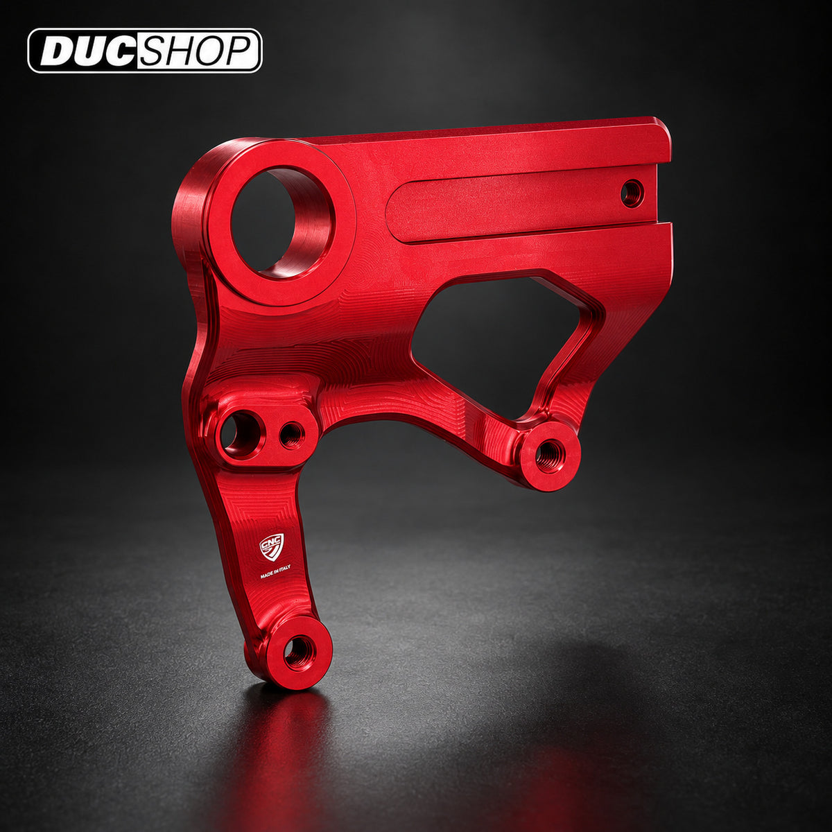 CNC Racing Billet Rear Caliper Bracket for the Ducati Panigale / Streetfighter V2 (2025+) - Red - DucShop