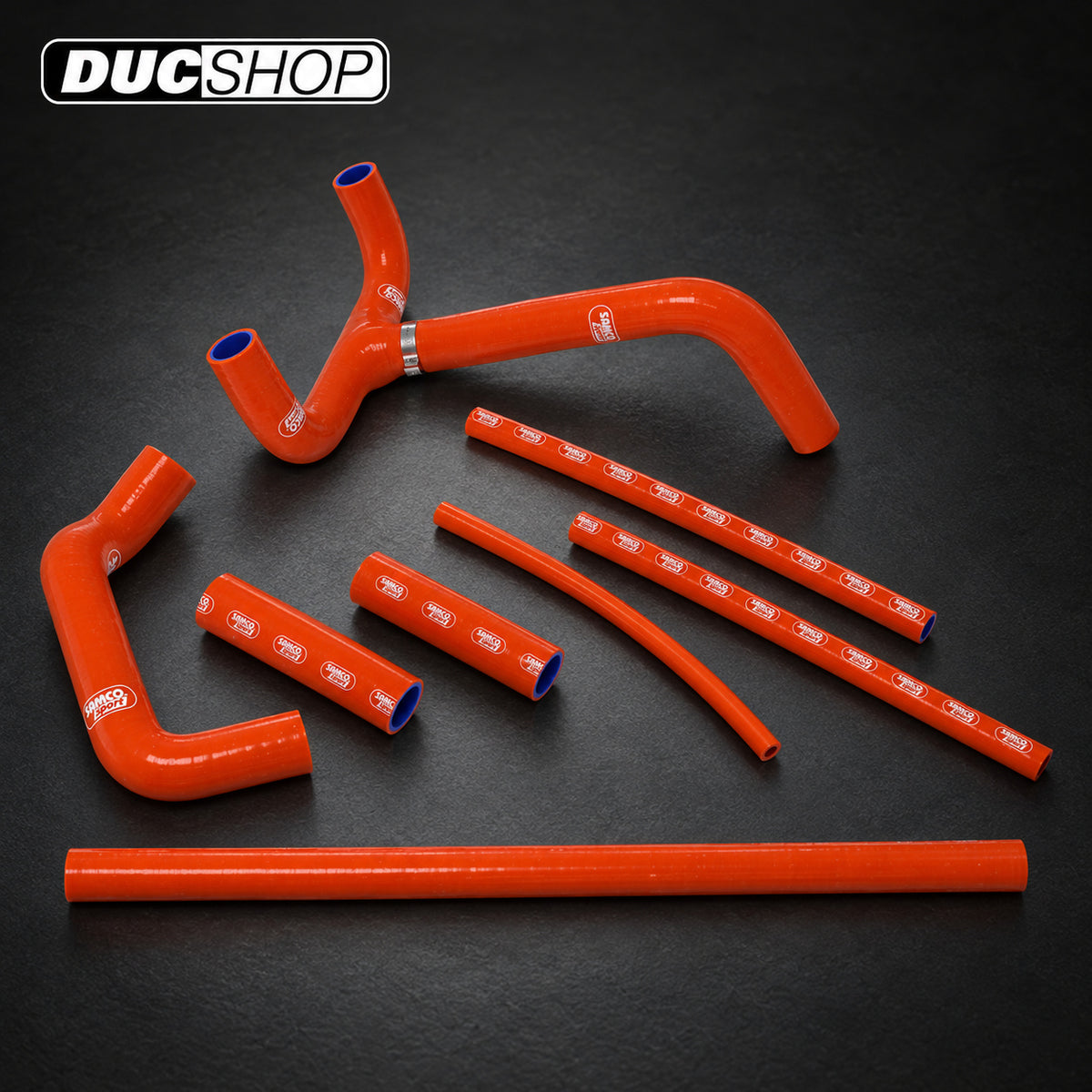 SamcoSport 8 Piece Full Silicone Coolant Hose Set For KTM 625 SMC 640 LC4 & 660 LC4 | Hose Kits | ducshop.com