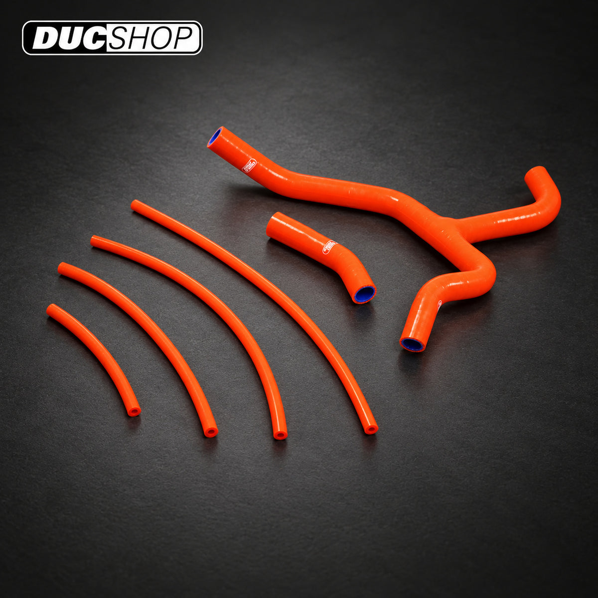 SamcoSport 7 Piece Full Silicone Coolant Hose Thermo Bypass Set For KTM RC 390 (14-21) | Hose Kits | ducshop.com