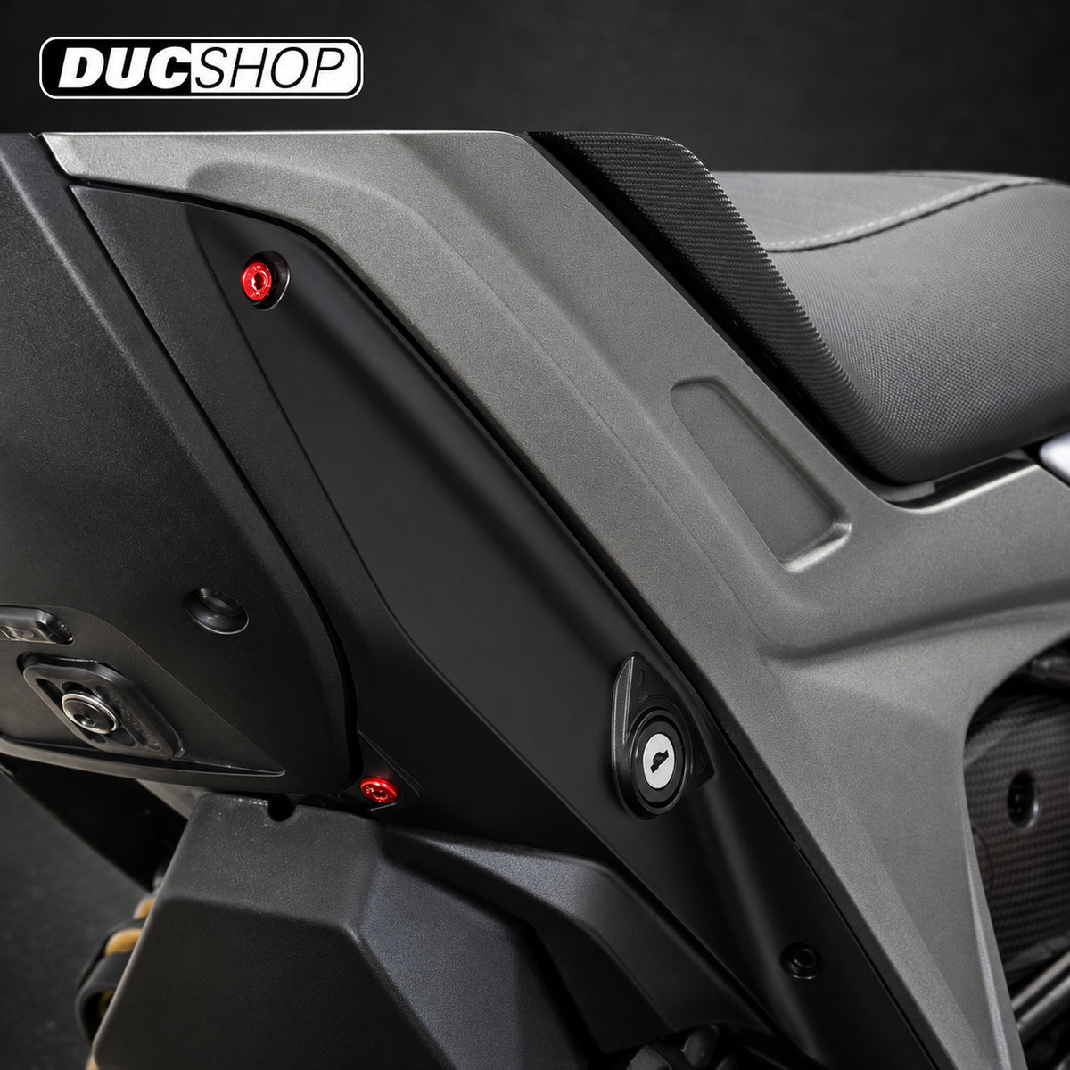 CNC Racing Side Panels and Tail Screws For Ducati Hypermotard and Hyperstrada 821 / 939 / SP — representative product view; see selected option and kit contents | Motorcycle Specific Fasteners | ducshop.com