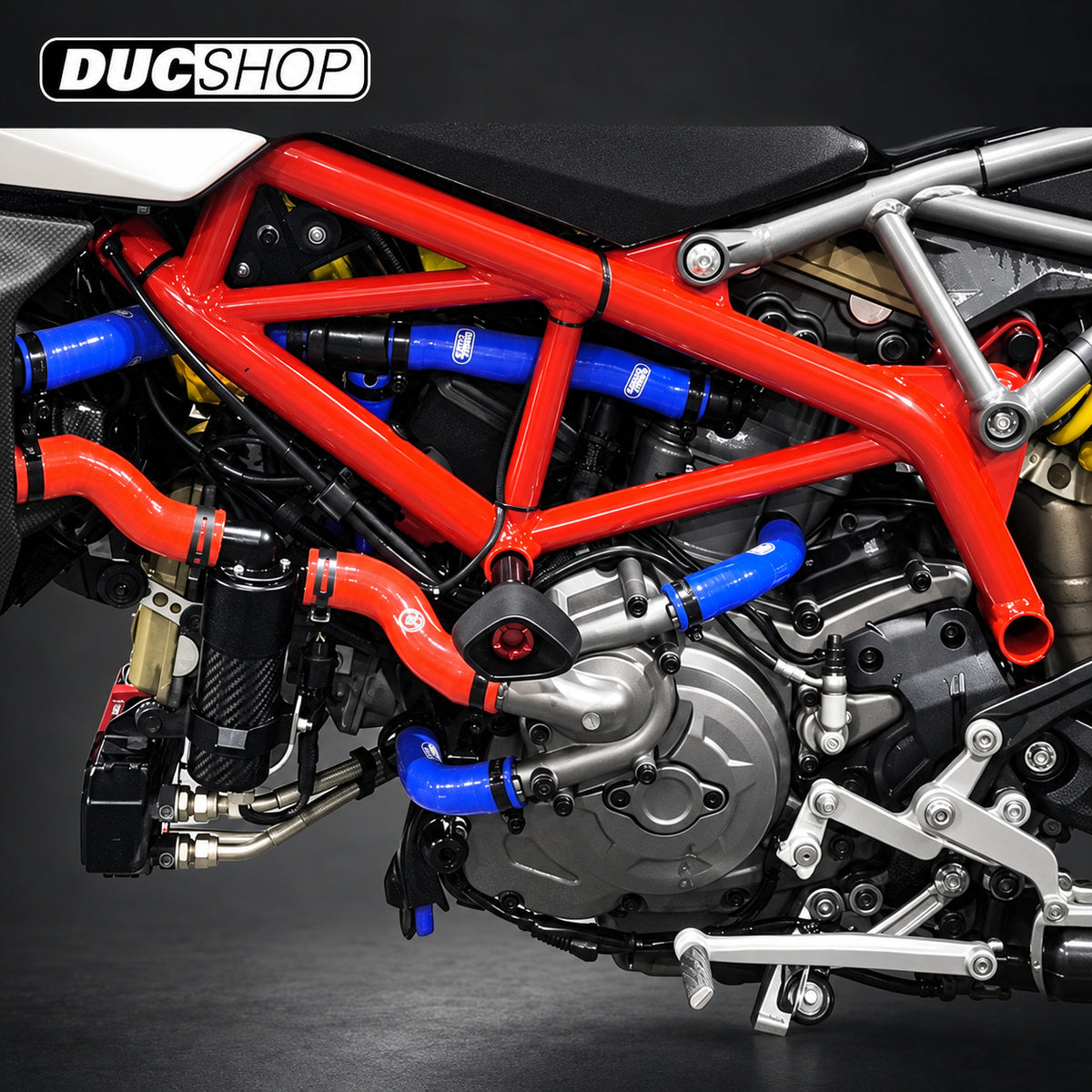 MonzaTech IEC Electronic Engine Temperature Cooling Kit for Ducati Hypermotard 950 | Auxiliary Cooling Kits | DucShop