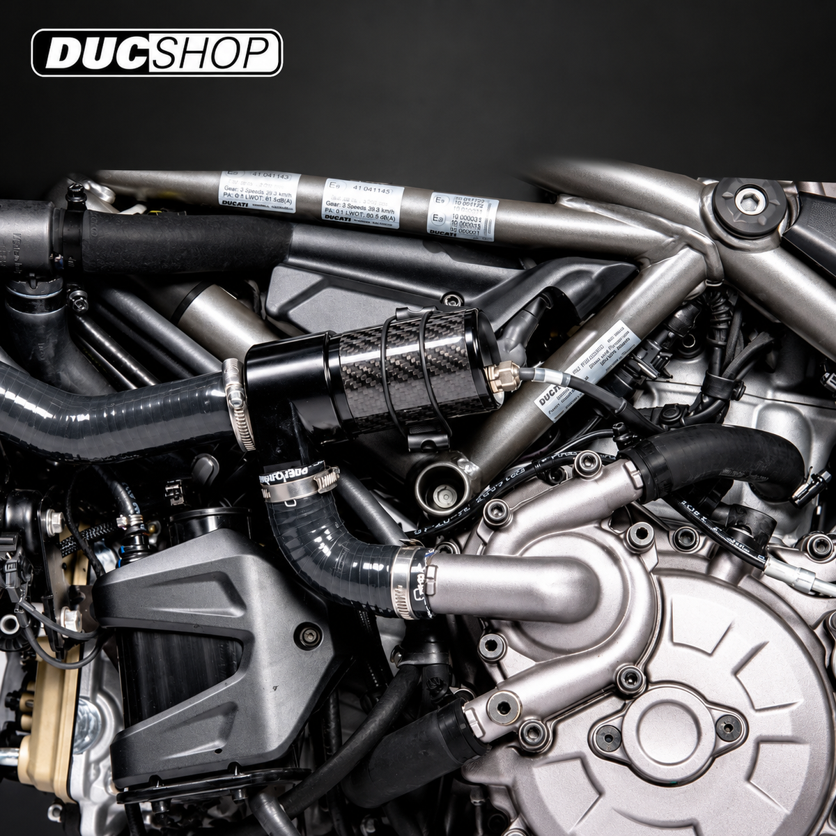 MonzaTech IEC Electronic Engine Temperature Cooling Kit for Ducati Multistrada 1200 / 1260 | Auxiliary Cooling Kits | DucShop