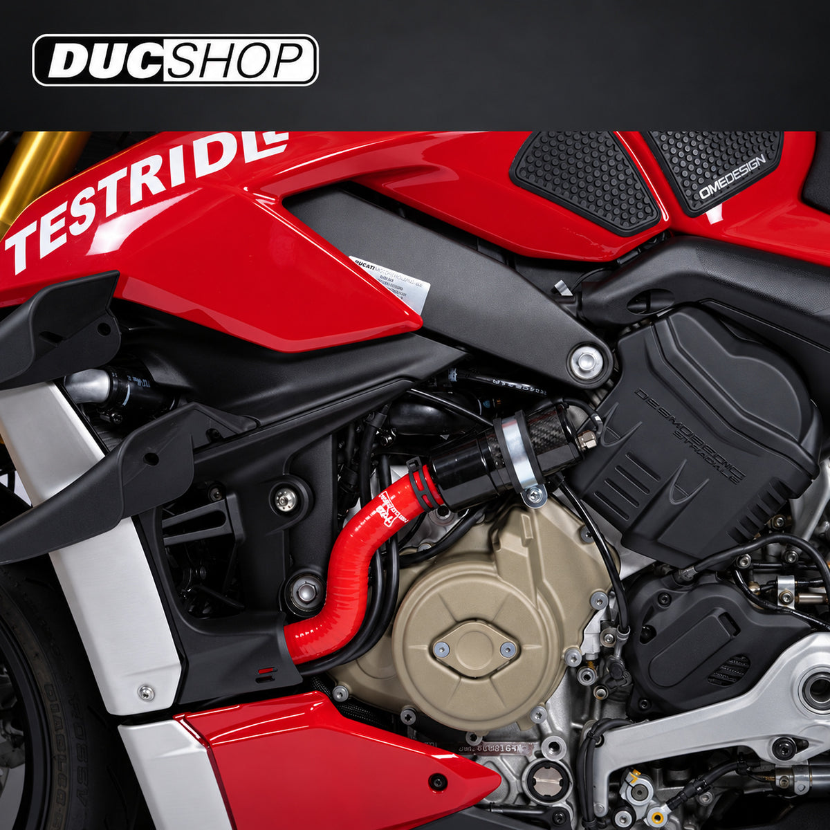 MonzaTech IEC Electronic Engine Temperature Cooling Kit for Ducati Streetfighter V4 (2025+) | Auxiliary Cooling Kits | DucShop