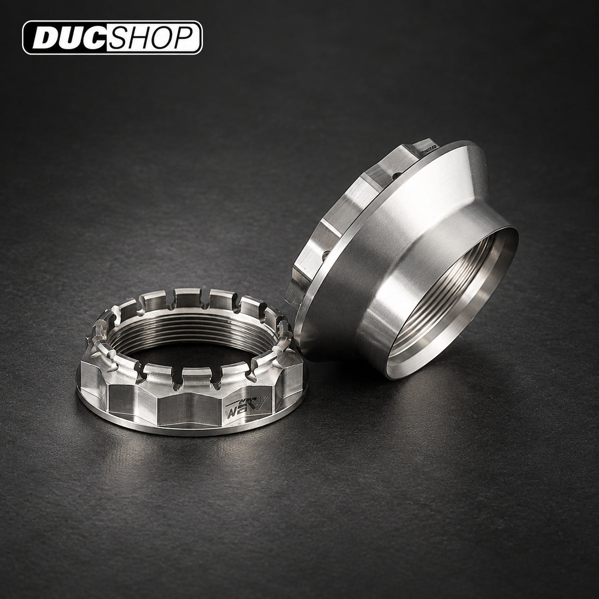 AEM Factory Titanium Rear Axle Nuts — MV Agusta — representative product view; check selected option and contents | Axles & Axle Nuts | ducshop.com