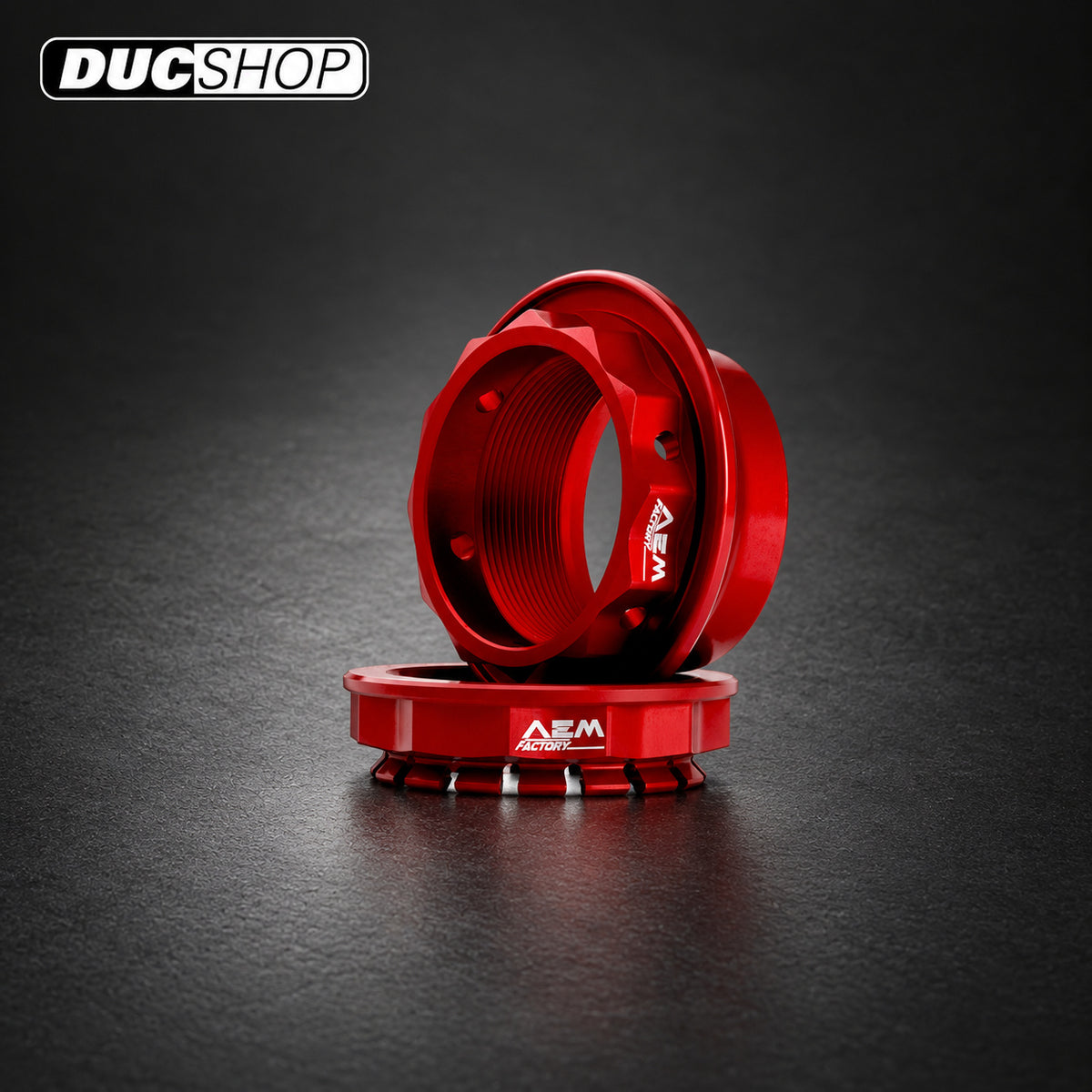 AEM Factory Aluminum Rear Axle Nuts — MV Agusta — representative product view; check selected option and contents | Axles & Axle Nuts | ducshop.com