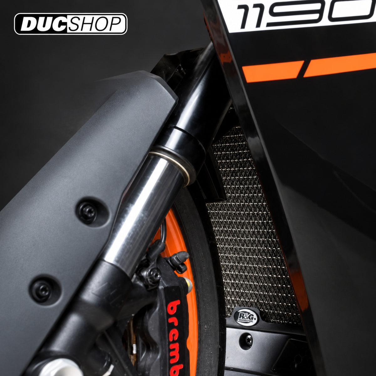 R&G Racing Radiator Guard for the KTM 1190 RC8 '07-'16 / 1190 RC8 R '08-'19 | Radiator & Oil Cooler Guards | ducshop.com