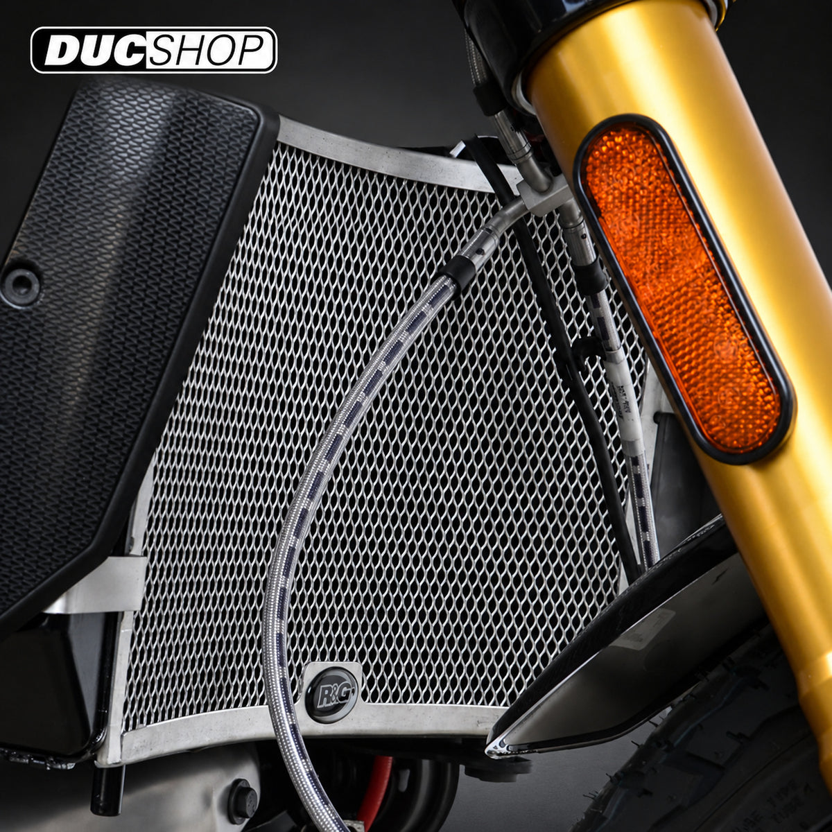 R&G Racing Radiator Guard for the Indian FTR 1200/S '19-'22 | Radiator & Oil Cooler Guards | ducshop.com