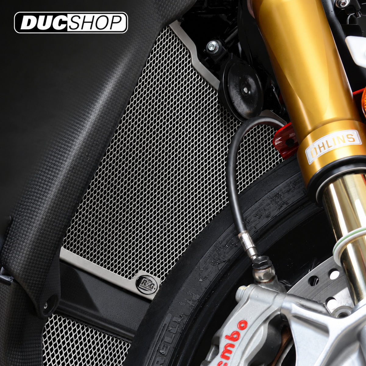 R&G Racing Radiator Guard for the MV Agusta Brutale / Rush / Superveloce 1000 (2019+) | Radiator & Oil Cooler Guards | ducshop.com