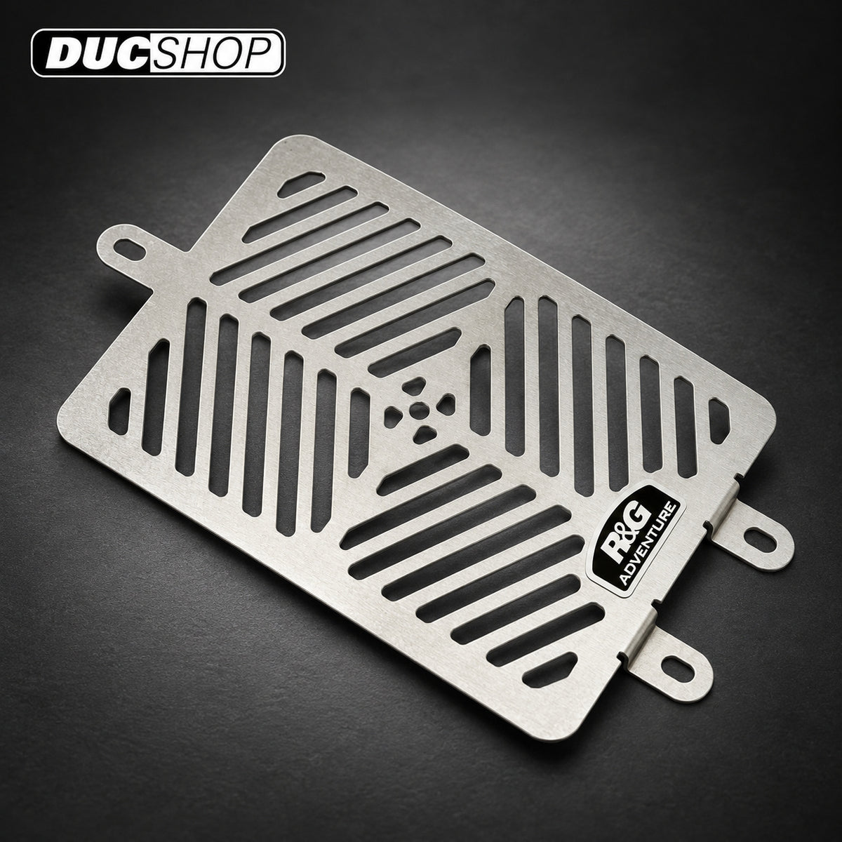 R&G Racing Stainless Steel Oil Cooler Guard for Triumph Thruxton '06-'18, Scrambler / Bonneville '08-'20 | Radiator & Oil Cooler Guards | ducshop.com