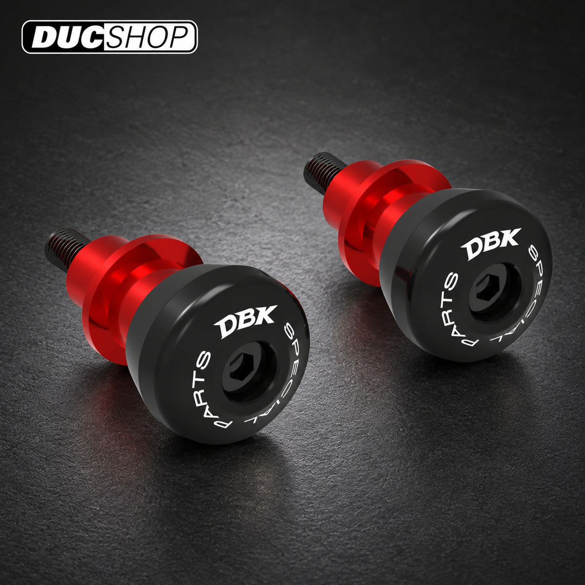 DBK Special Parts (Ducabike) Rear Swing Arm Spools (for rear stand) for Ducati Hypermotard 698 Mono | Swingarm Spools | ducshop.com