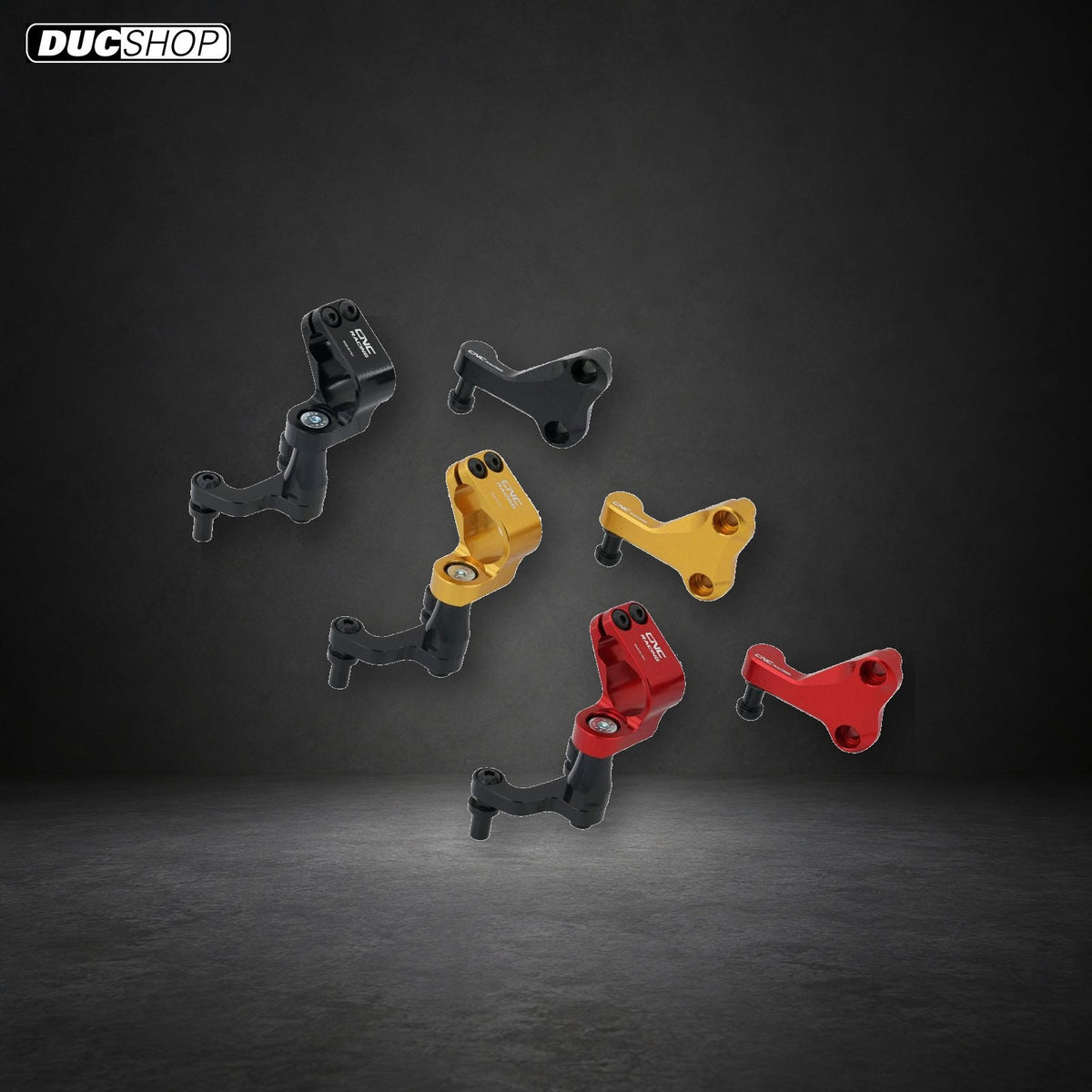 CNC Racing Steering Damper Mount kit for Ducati Monster 937 | Gold | SKU SD110G | DucShop