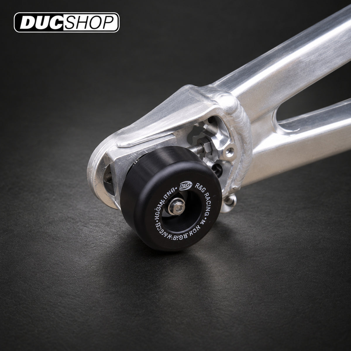 R&G Racing Rear Axle Swingarm Protectors for Aprilia SXV 450/550 '06 SL750 Shiver '07-'16 Dorsoduro 750 '09-'15 & Dorsoduro 1200 '11-'14 | Rear Axle Protection | ducshop.com